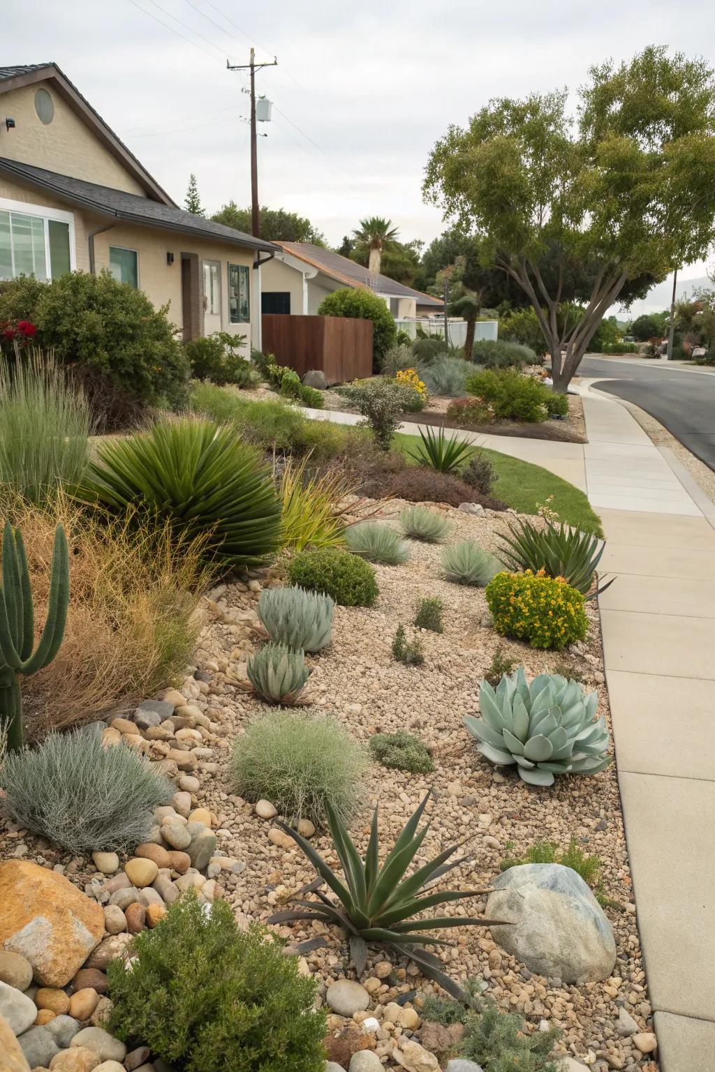 Dry gardening offers a practical and eye-catching solution.