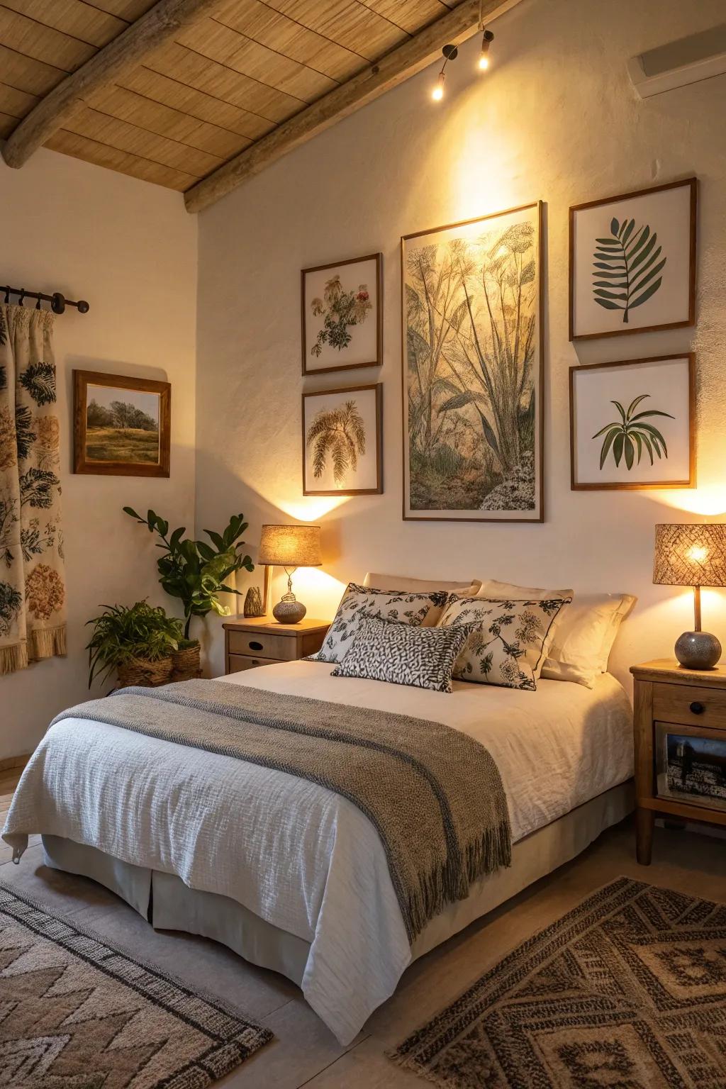 Emphasized lighting that introduces drama and dimensionality.