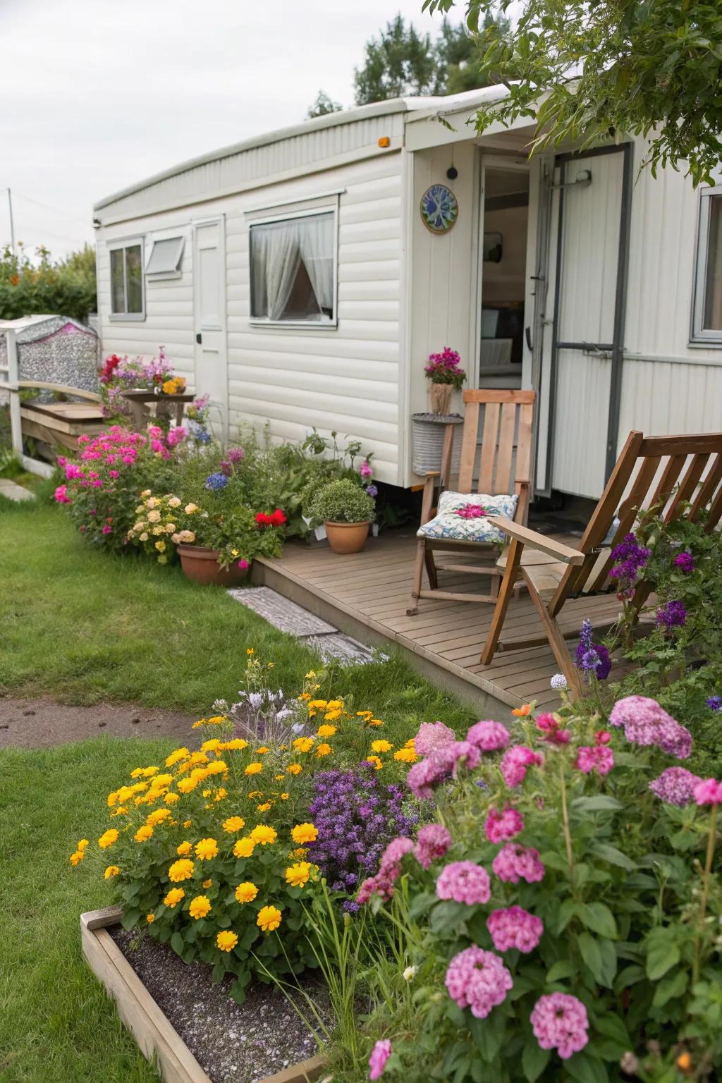 A peaceful garden space that offers a calm retreat.