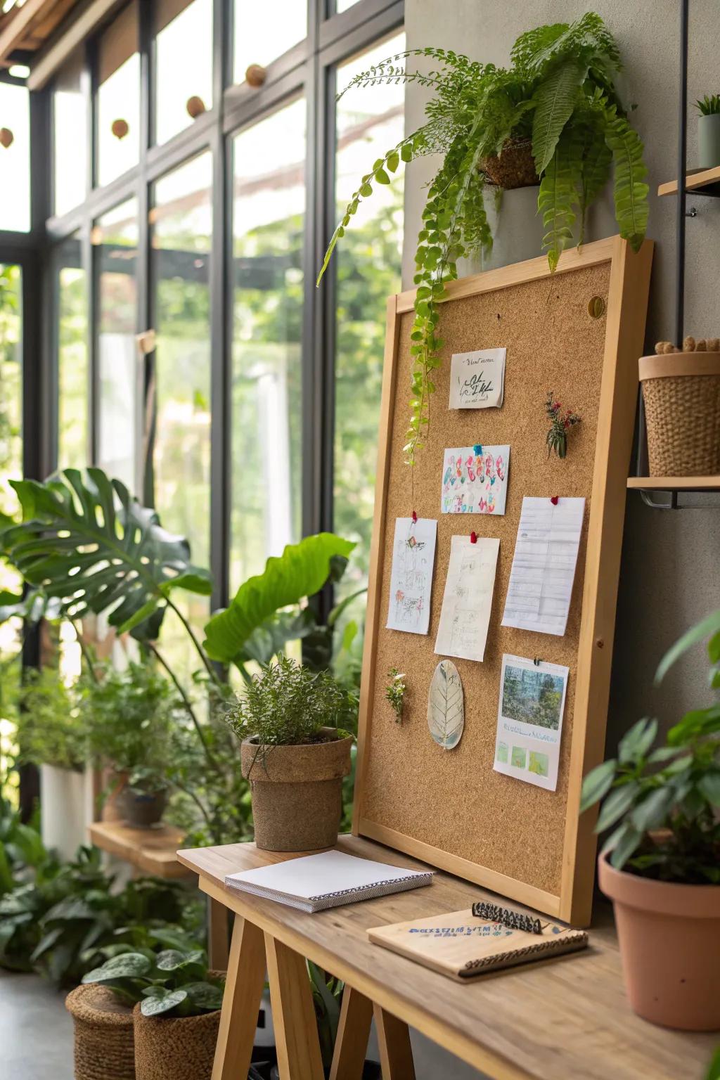 Eco-friendly bulletin boards combine style with a clear conscience.