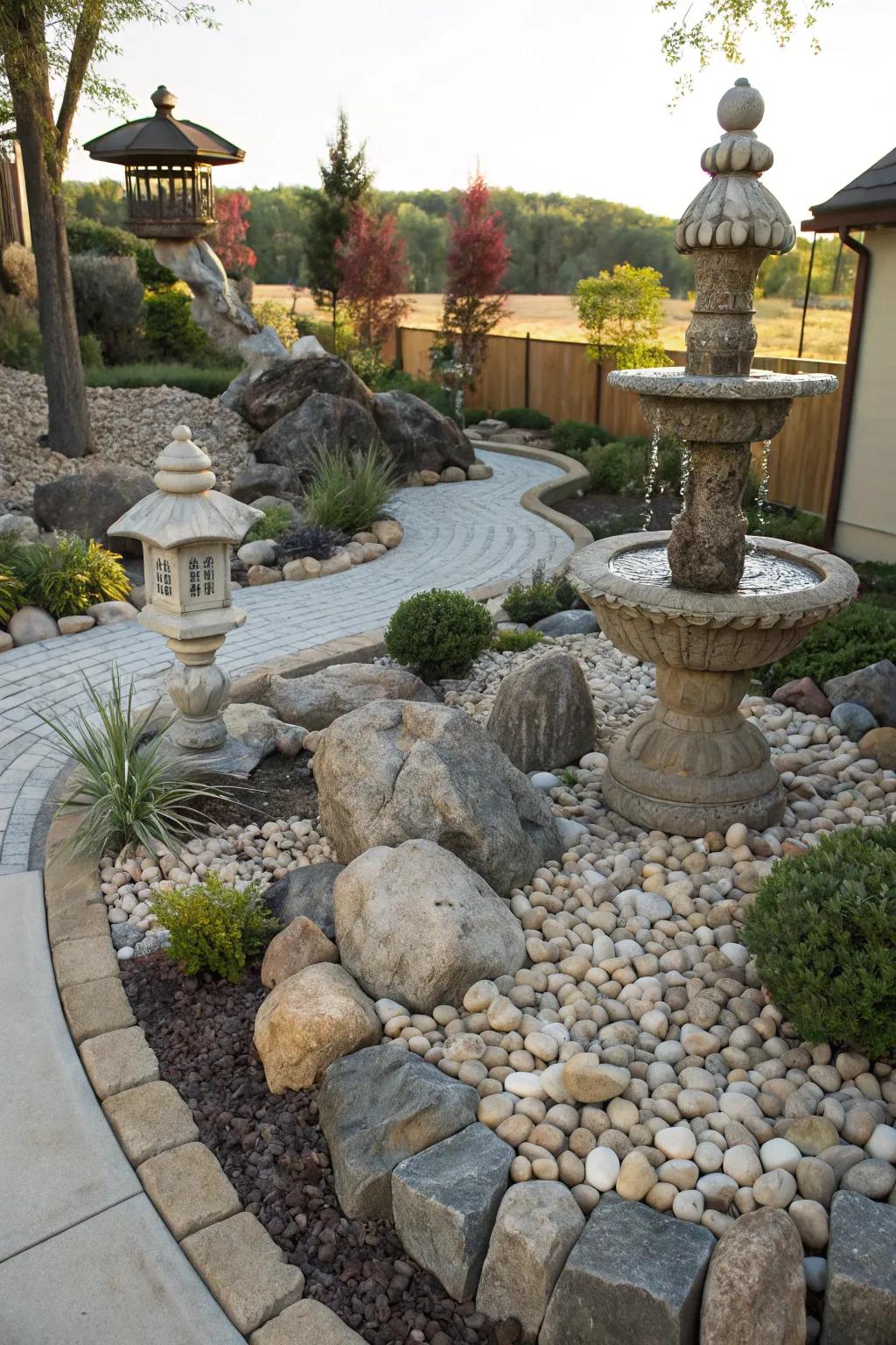 Accent features turn your rock garden into a personalized sanctuary.