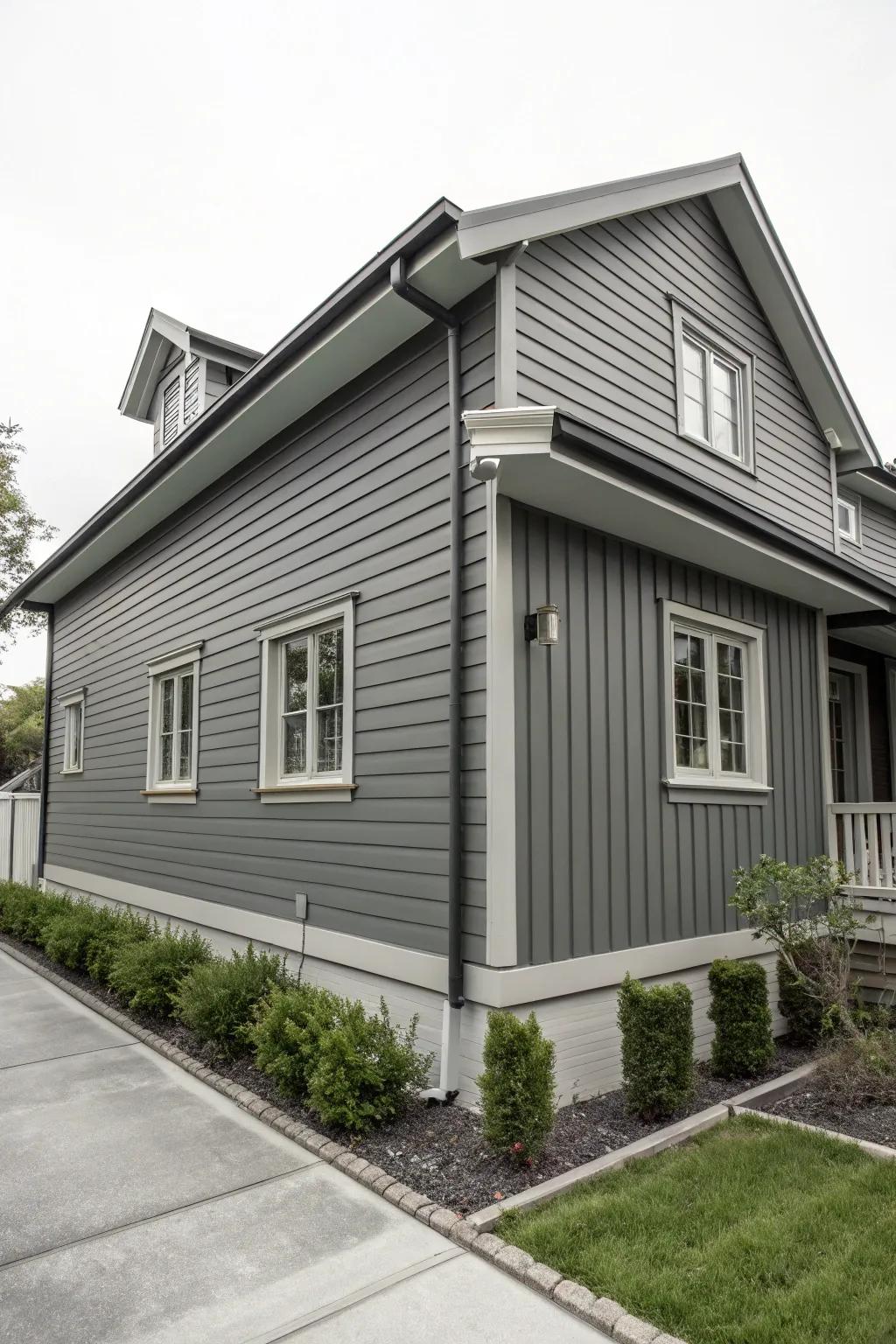 Unified monochromatic vertical cladding