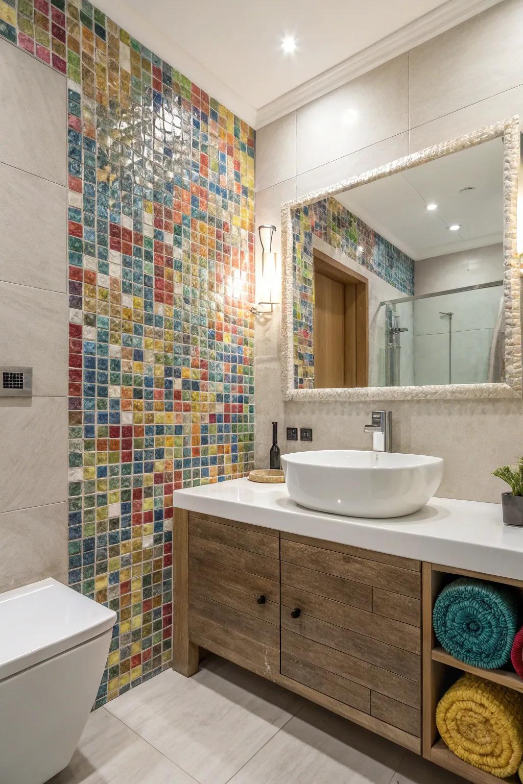 Add texture for a bathroom that&rsquo;s visually and physically engaging.