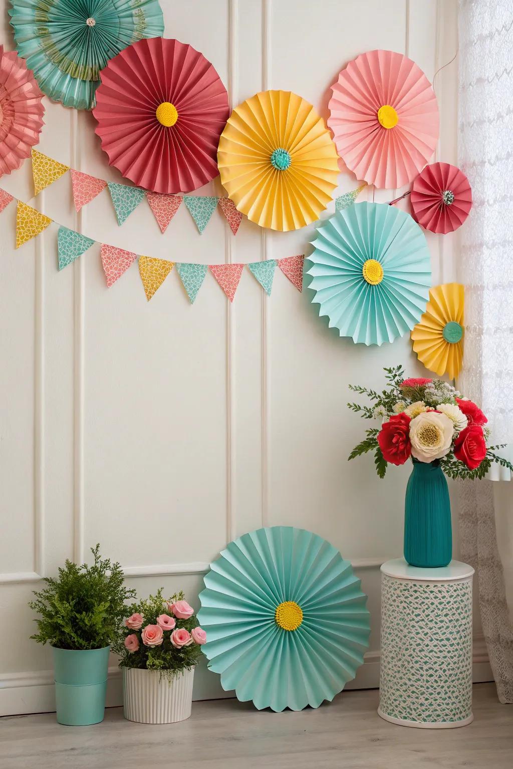 Unleash creativity using DIY paper decorations for Mother's Day.