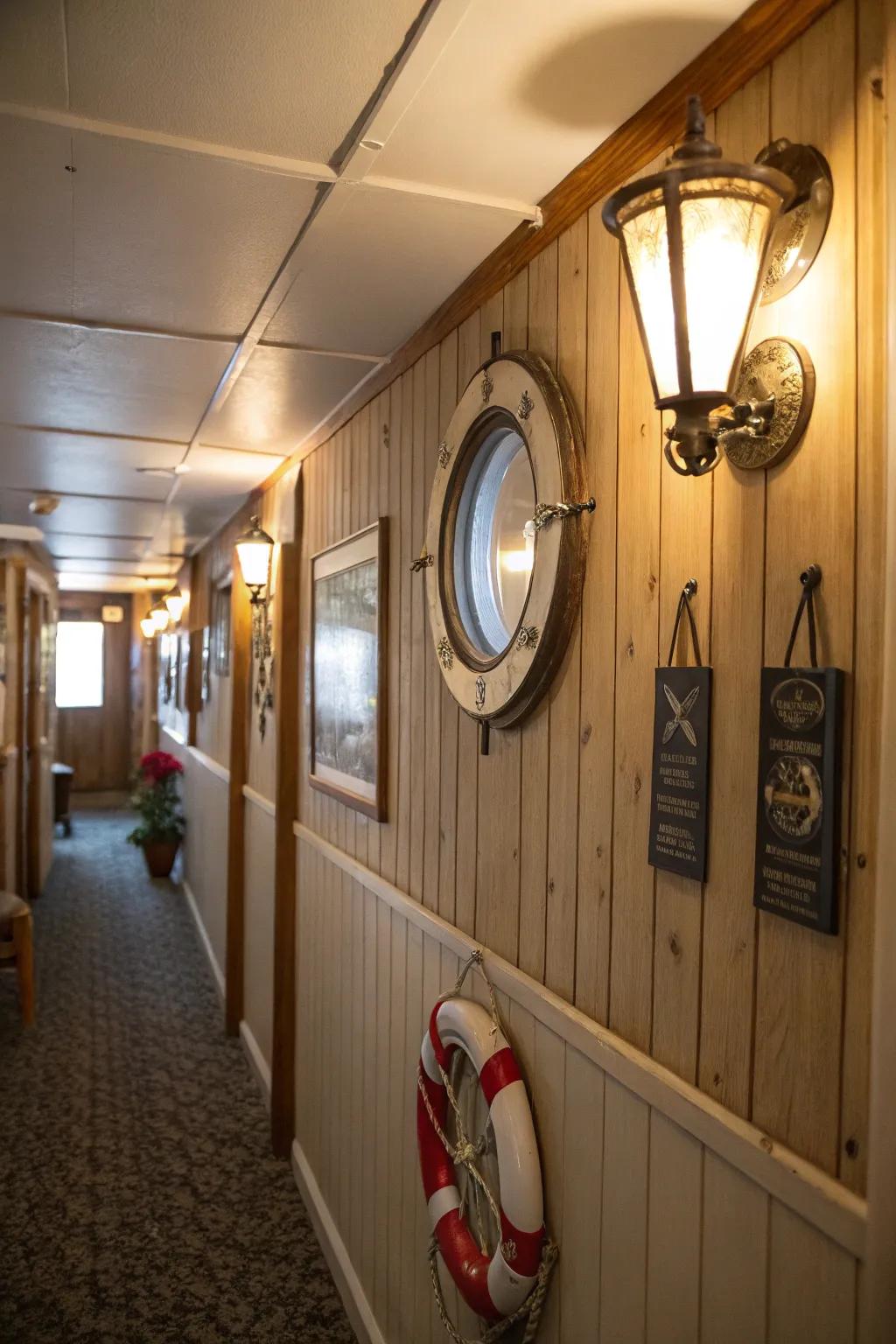 Nautical lighting adds warmth and charm to your decor.