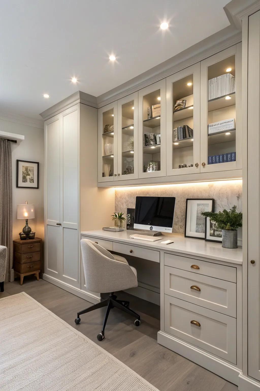 Adaptable storage units improve flexibility in your office.