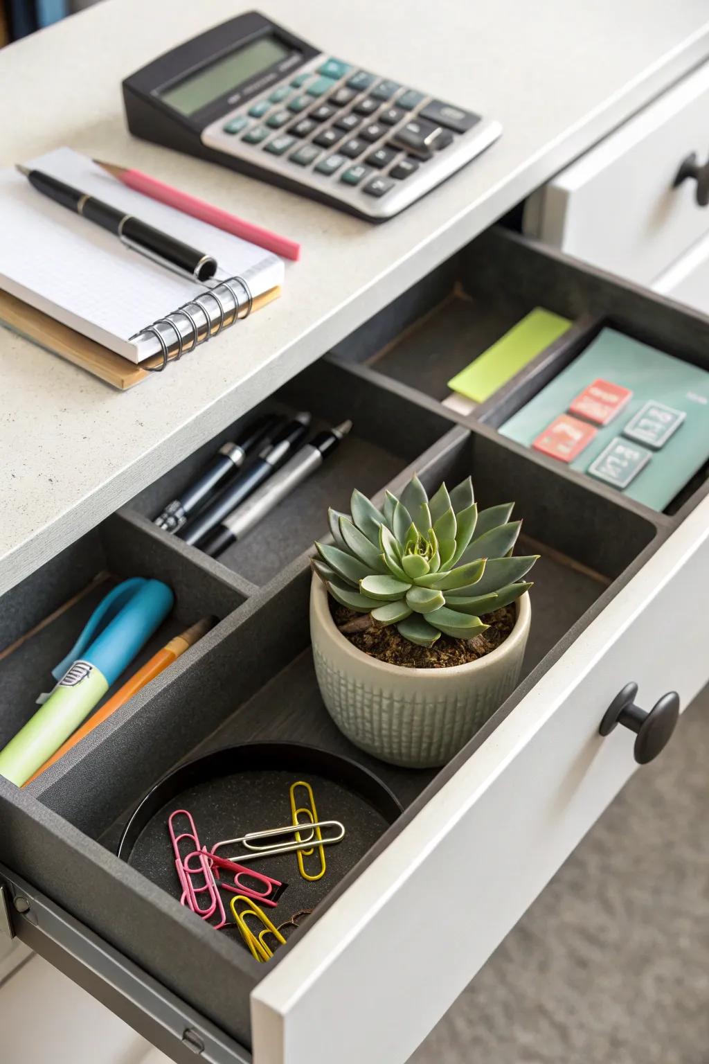 A small organic trace can revitalize your workspace.
