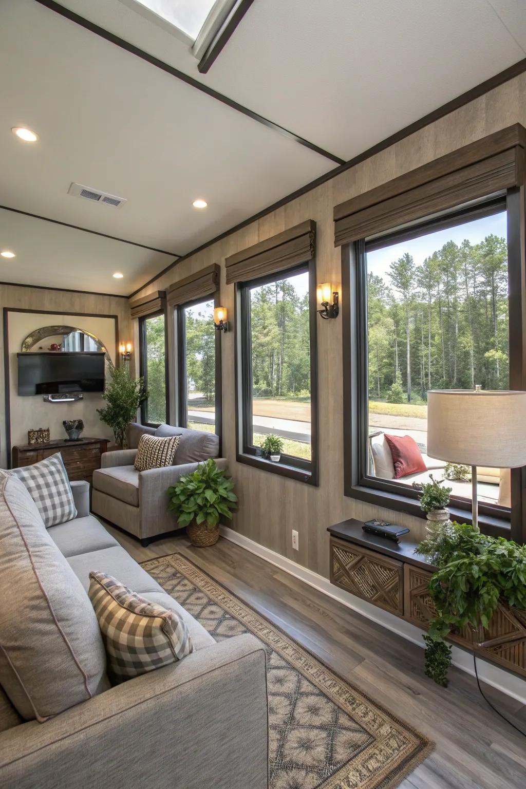 Mirrors can visually expand your space and add depth.