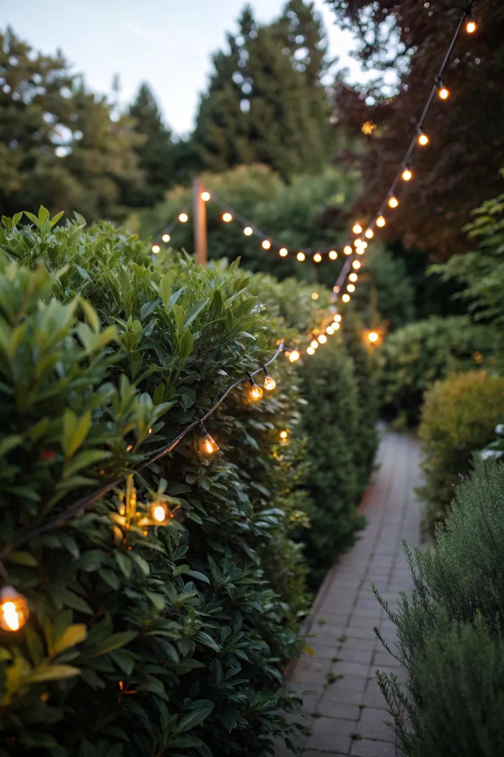 Seamlessly integrate lights with nature.