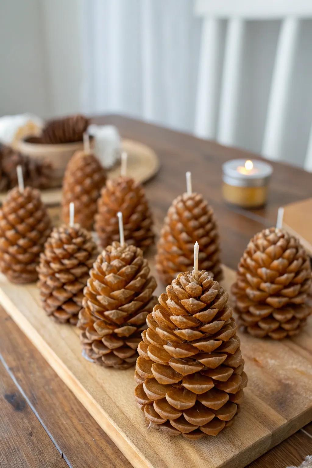 Pinecones make excellent natural fire starters.
