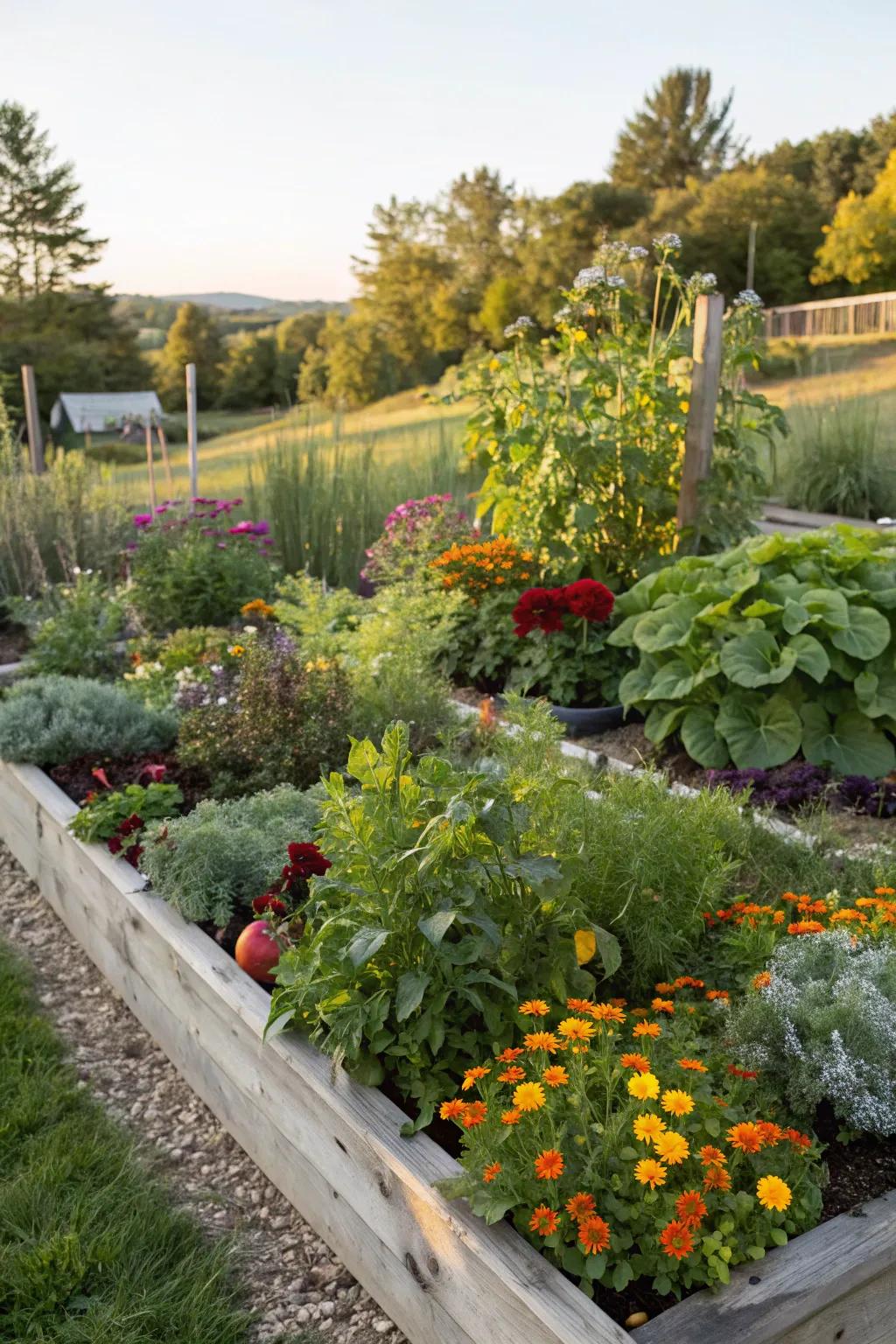 Merge aesthetics and utility with an edible garden.