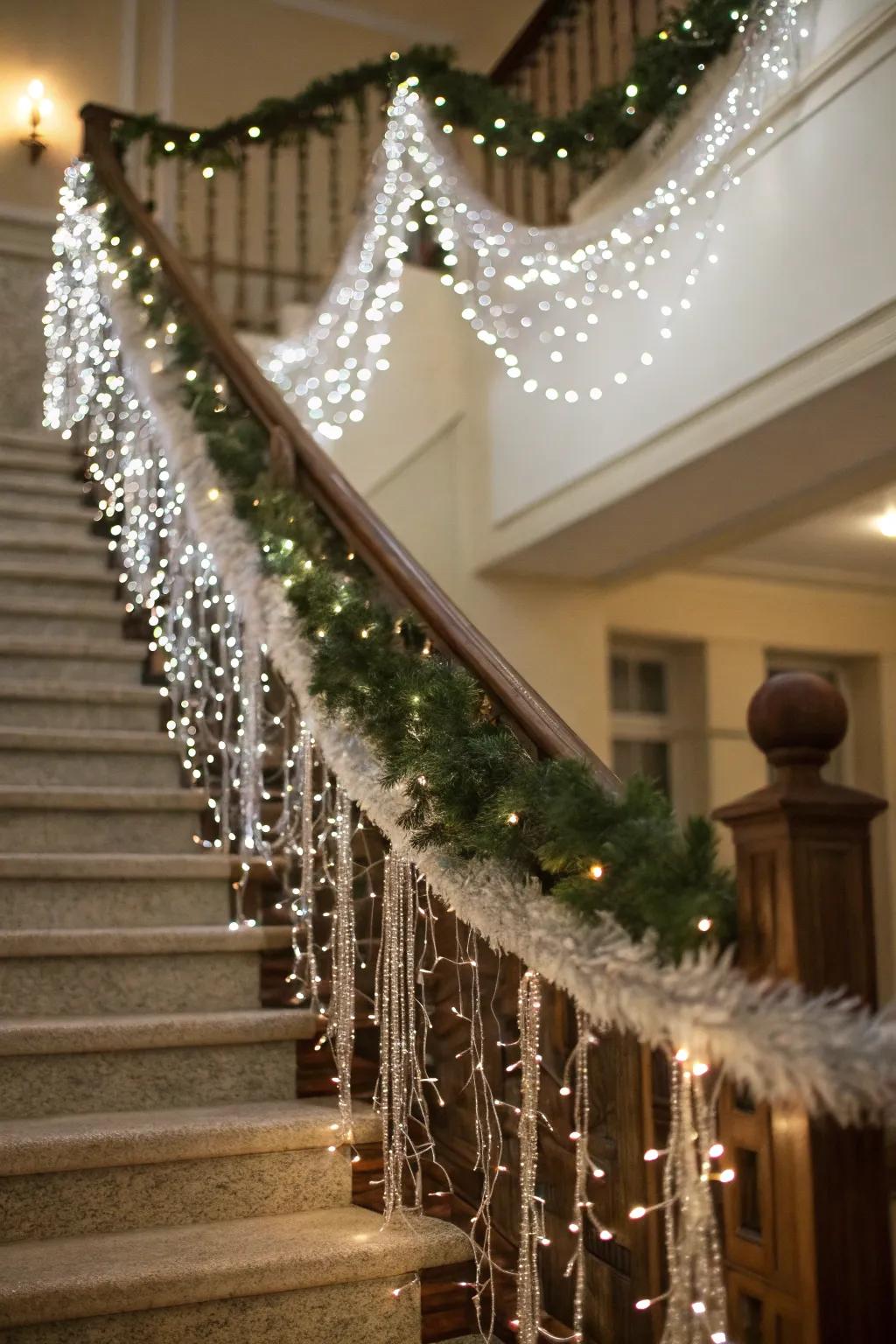 Silver garlands add a whimsical charm to your space.