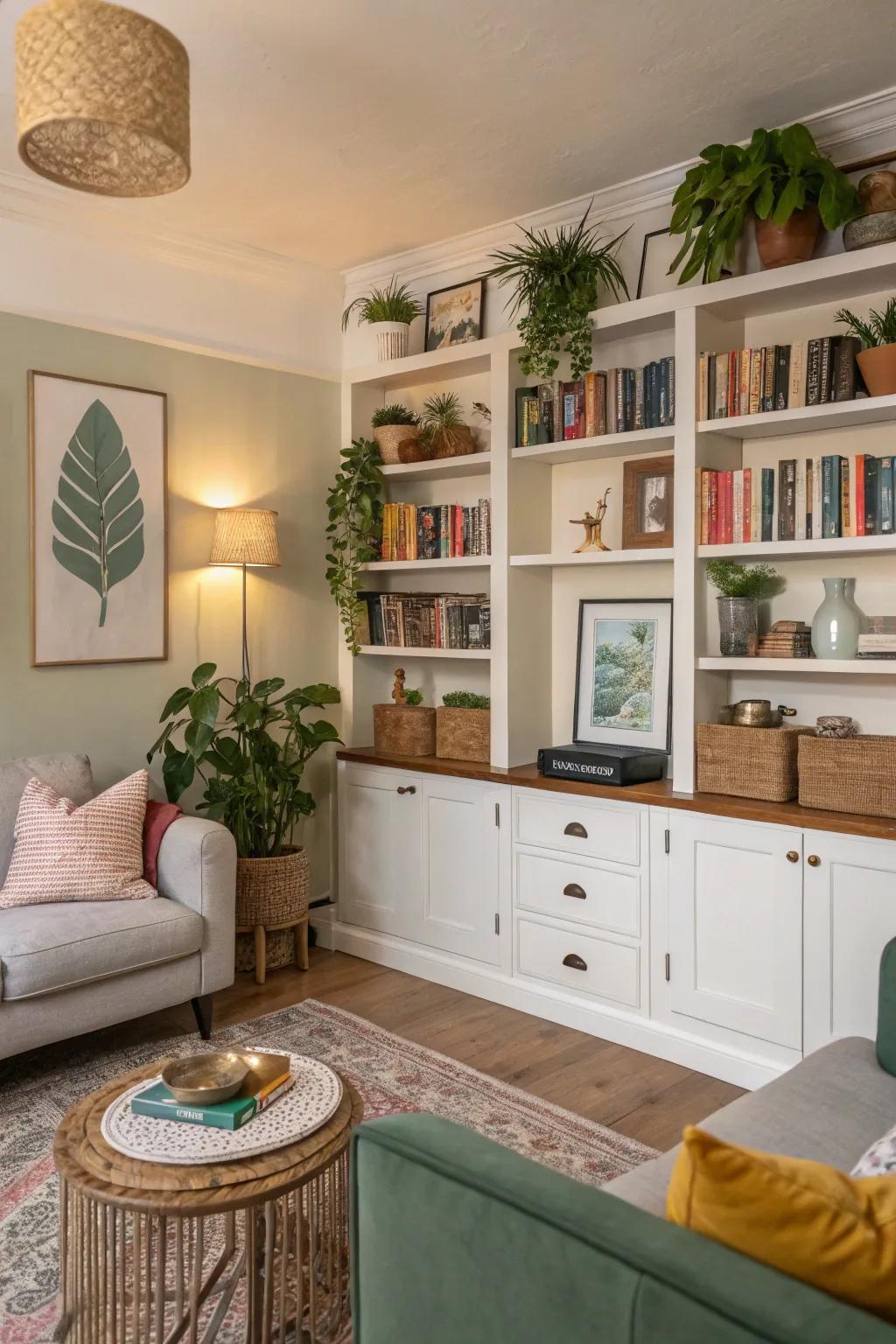 Combine beauty and utility with useful wall designs.