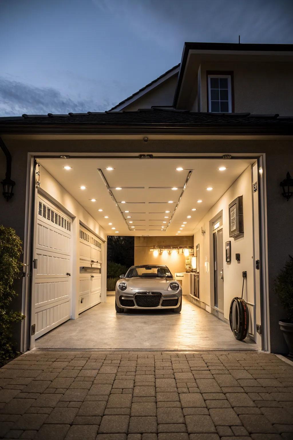 Brighten up your garage with modern lighting ideas.