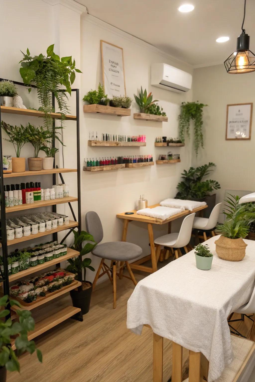 Plants add life and freshness to any area.