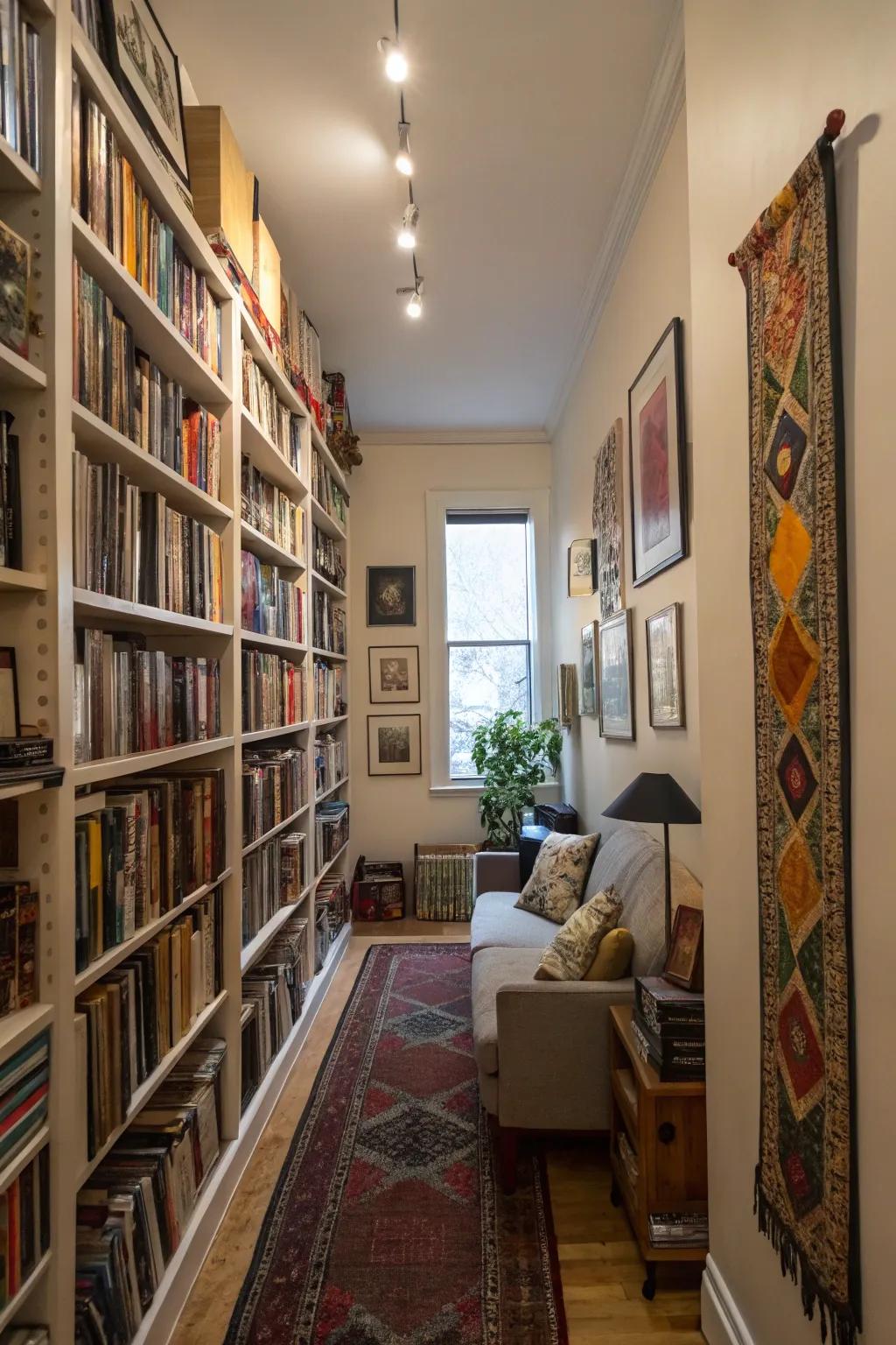 Utilizing vertical area enhances the perception of height.