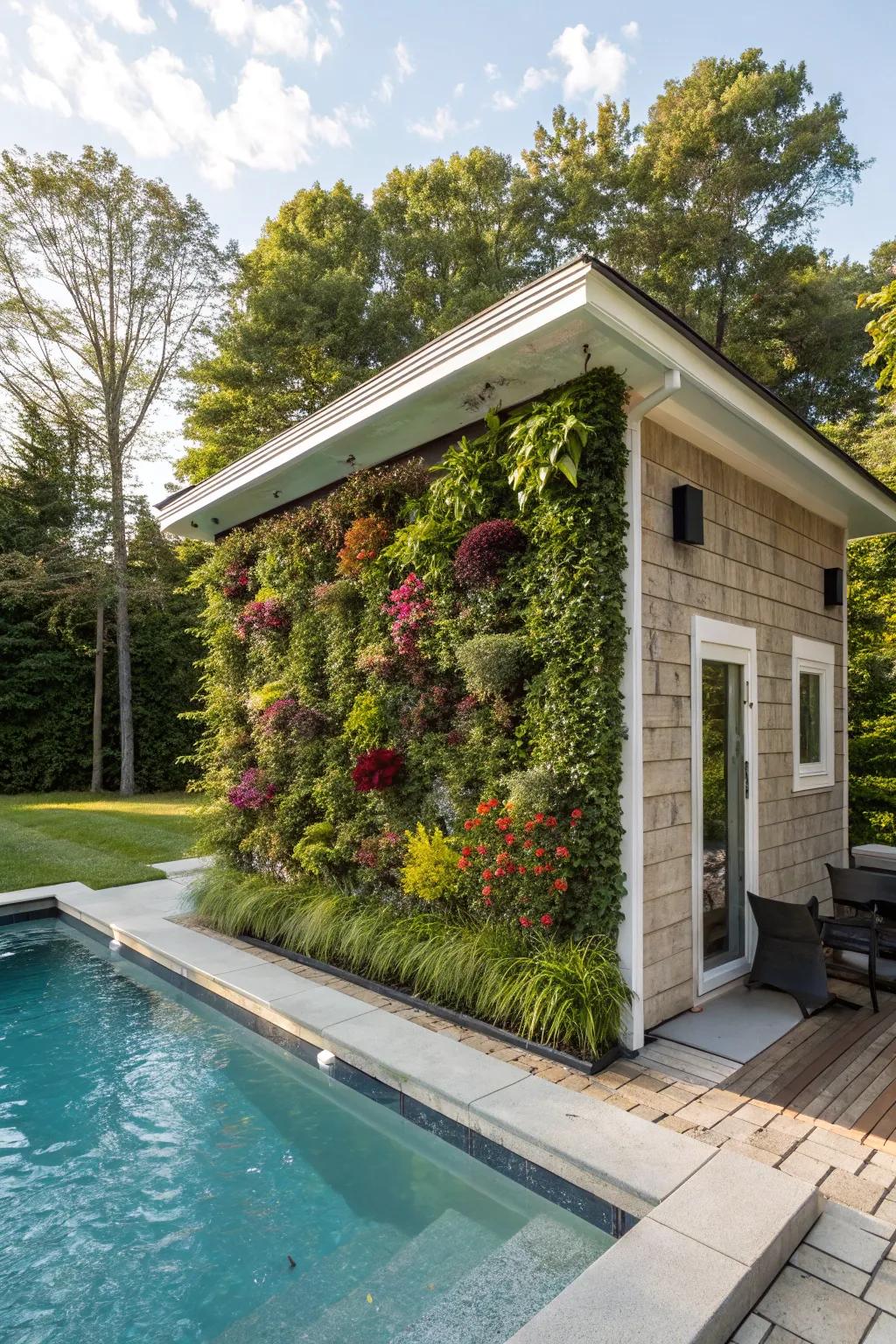 Vertical gardens incorporate greenery without consuming space.