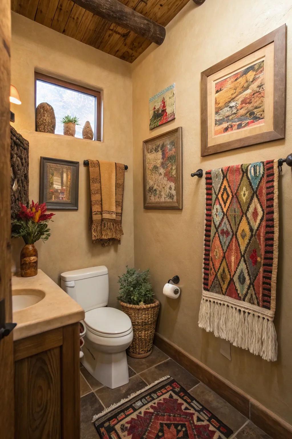 Southwestern art introduces personal design.