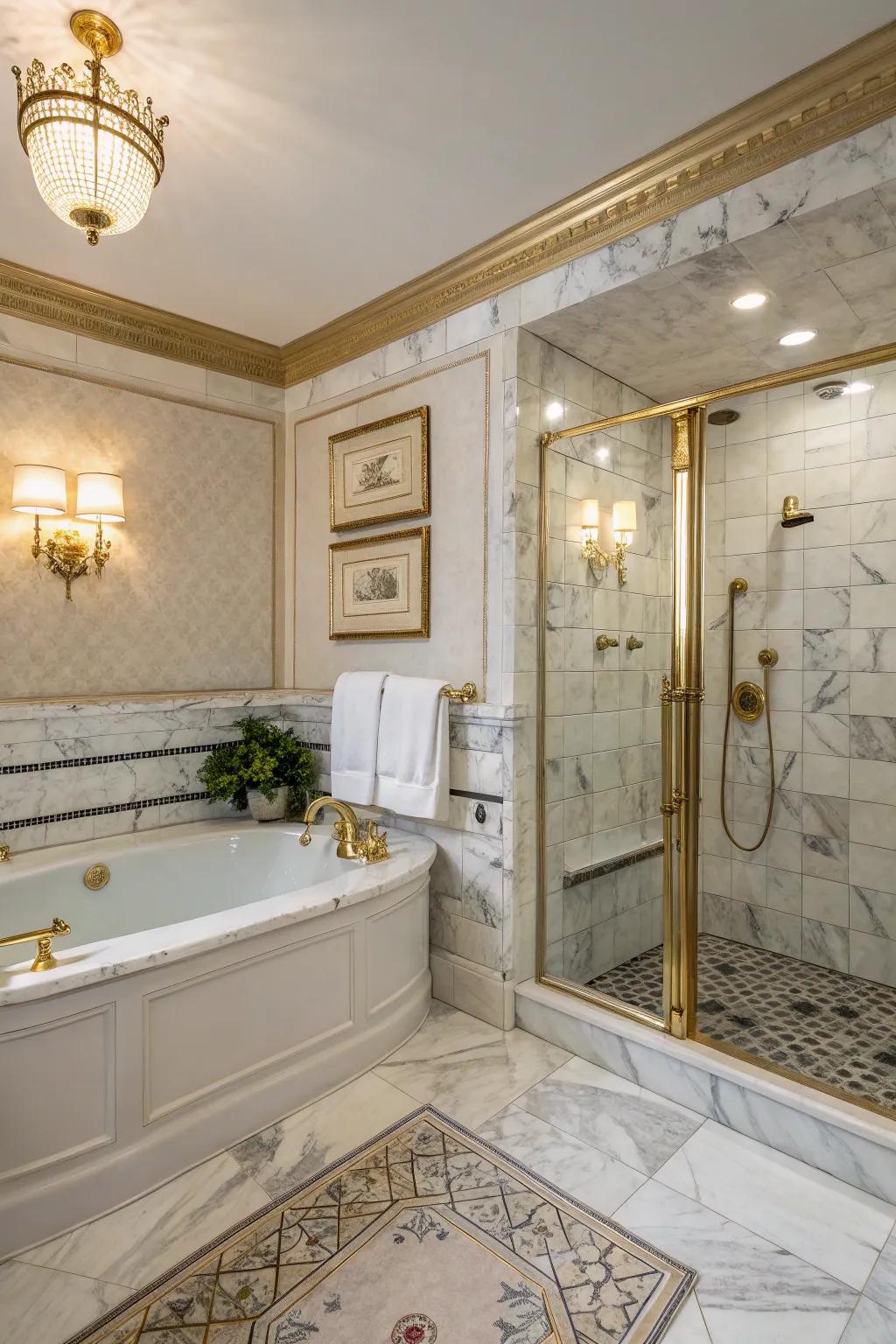 Separate spaces for a touch of style and practicality.