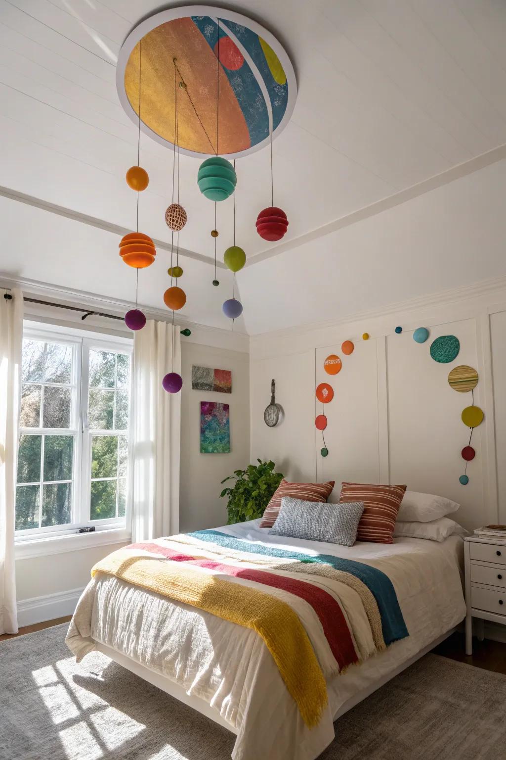 A planetary mobile that brings the solar system to life.