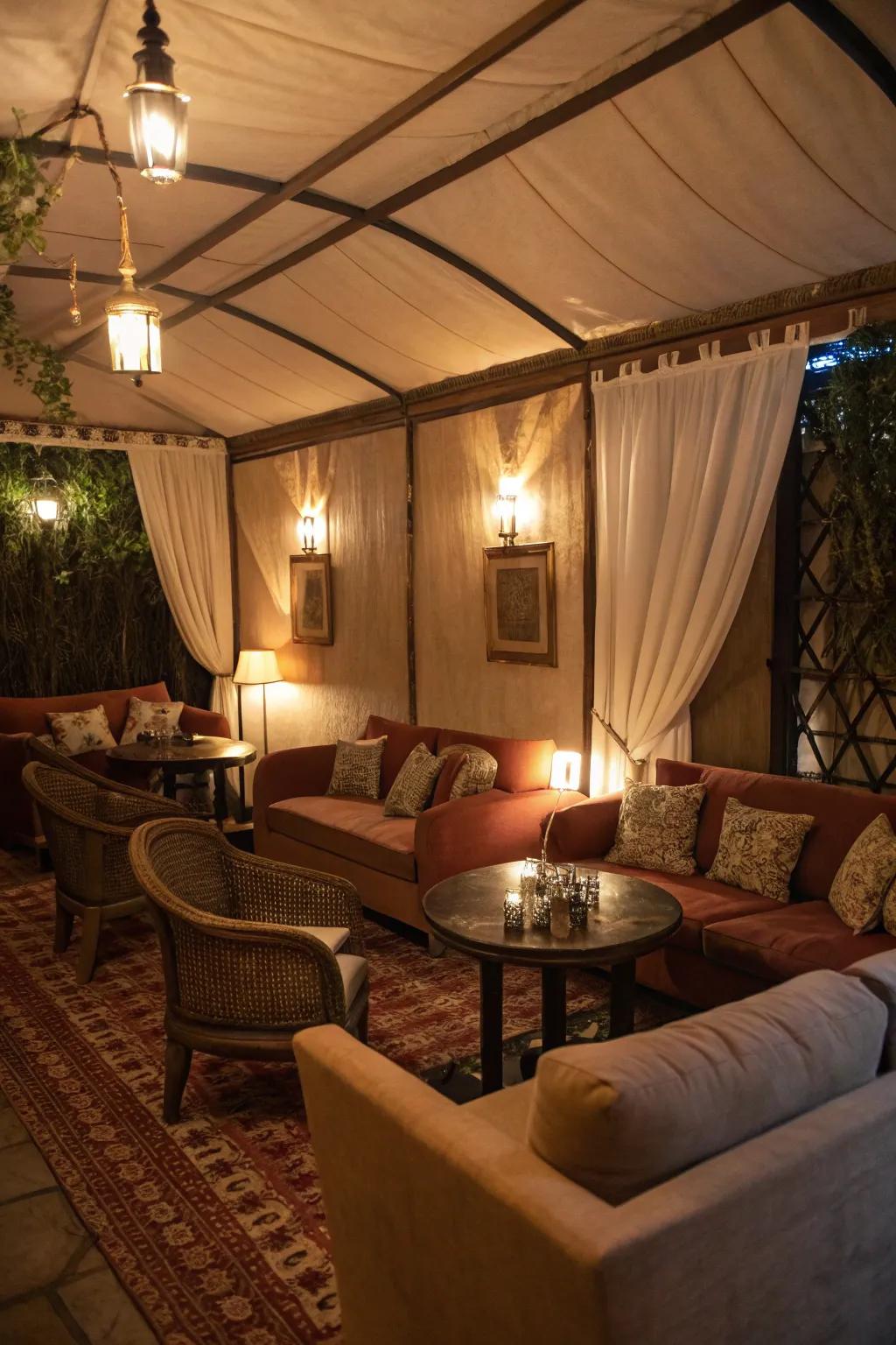 Design secretive nooks that offer privacy and charm.