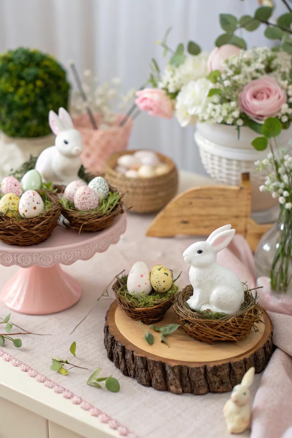 Playfulness is added to the table with seasonal patterns.