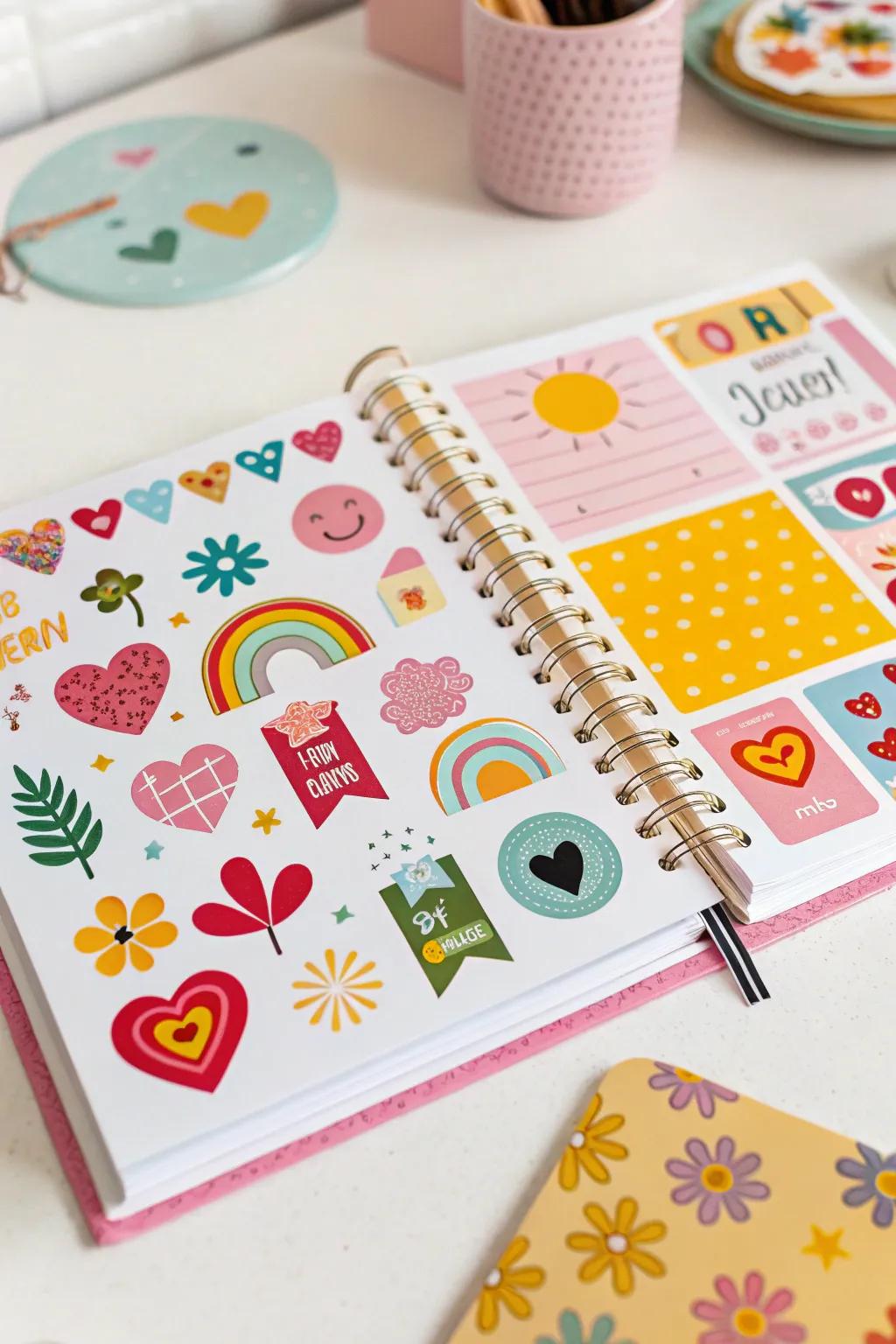 Safeguard your selection in a personalized decal book.