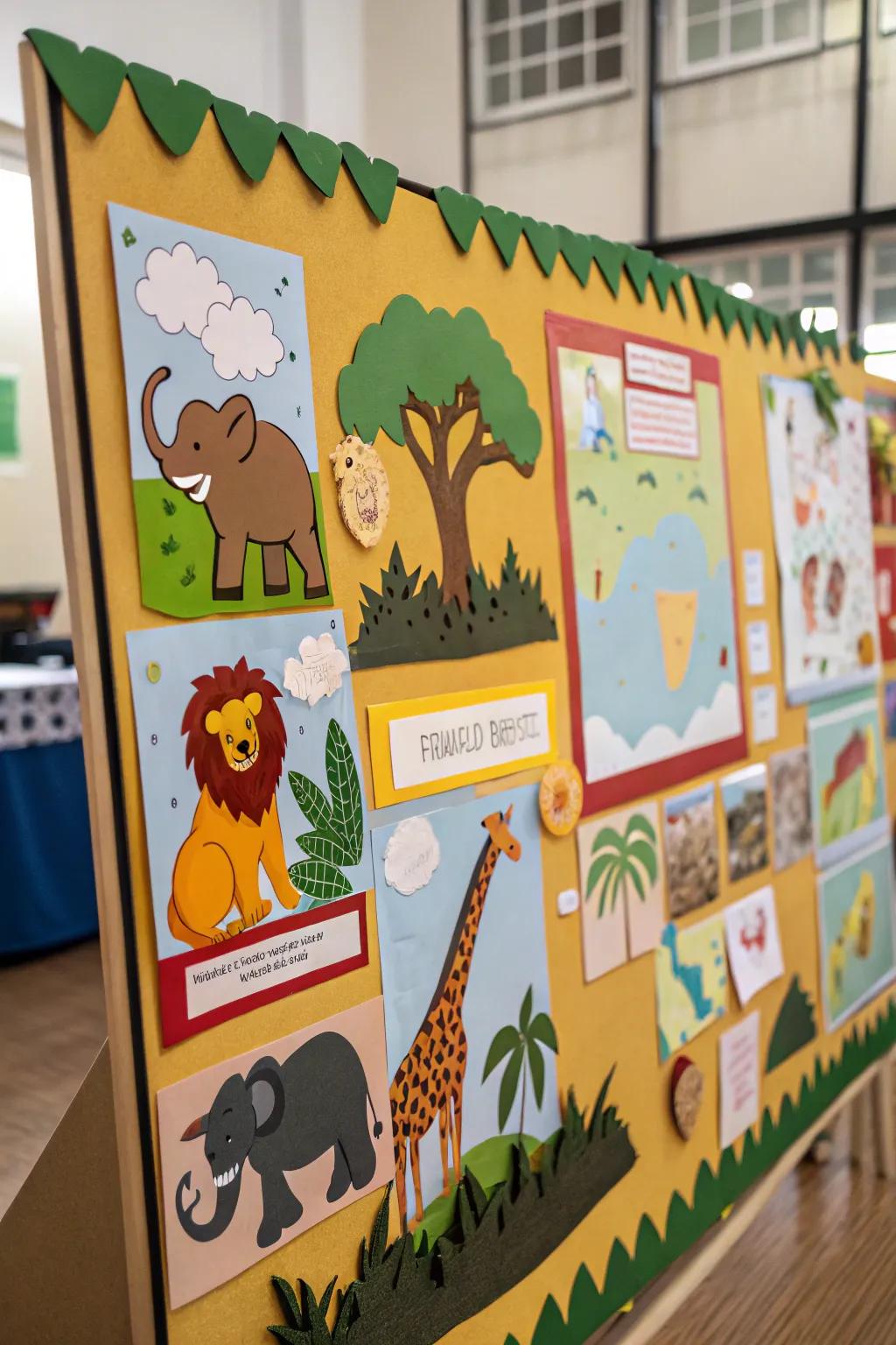 A fauna-themed board showcasing diverse environments.