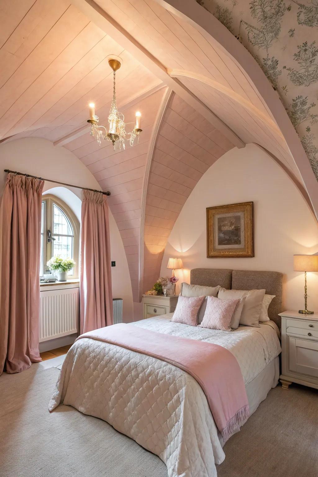 Pastel hues provide a subdued impact and serene atmosphere.