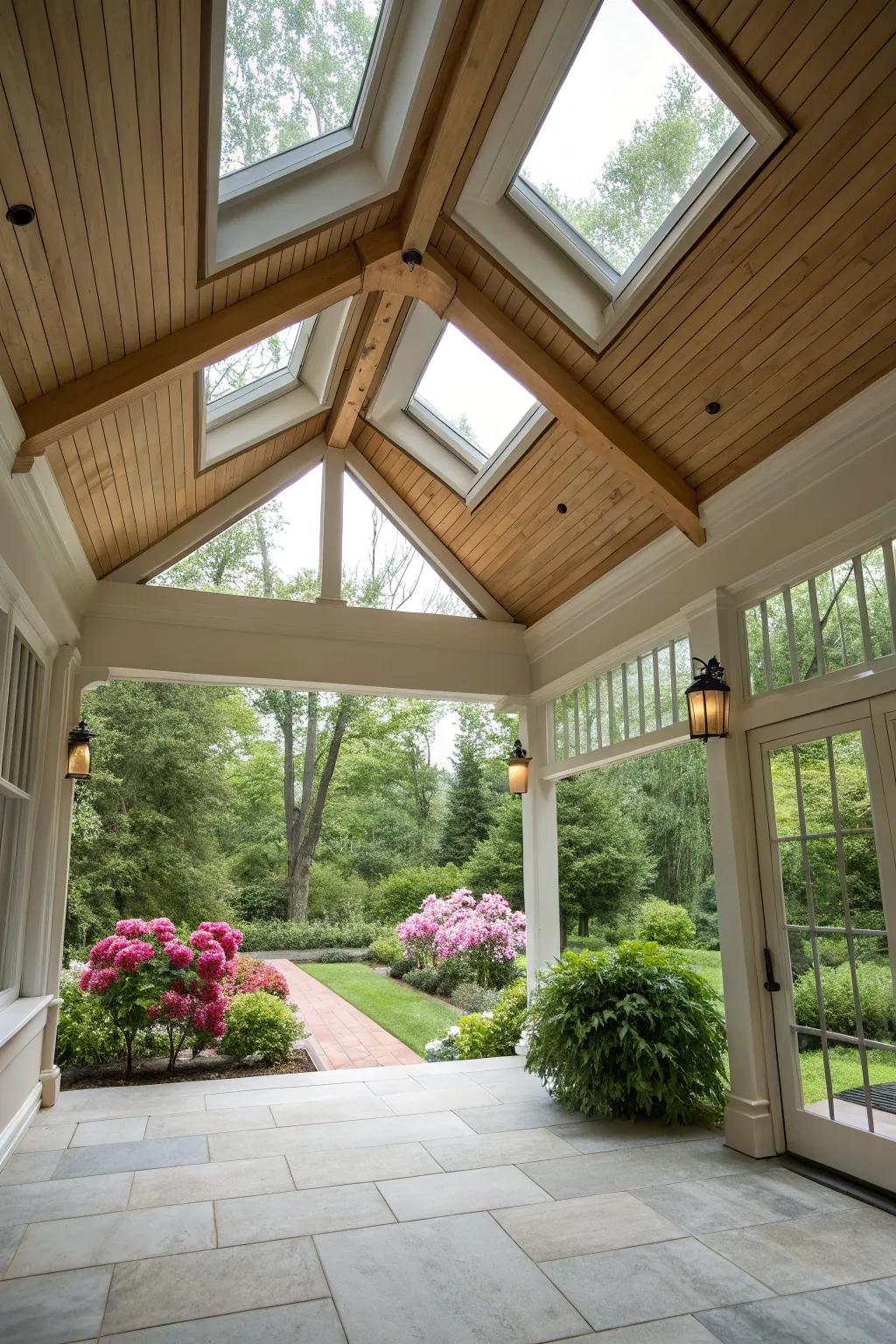 Take in the views with your vaulted porch design.