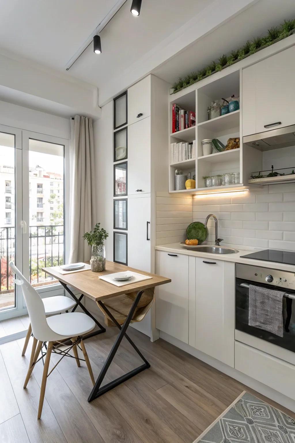 Eat smart with multi-purpose table options.