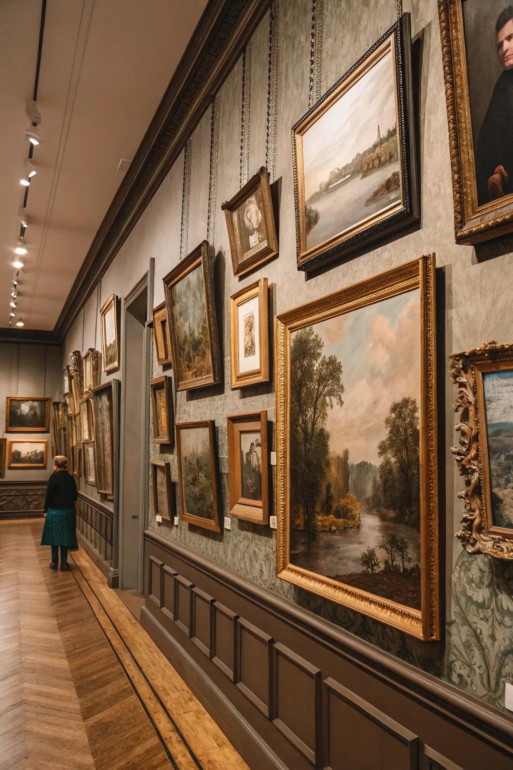 Era-appropriate art pieces tell stories.