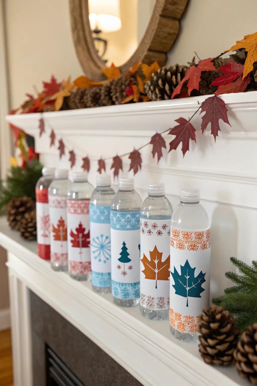Seasonal reusable beverage container aesthetics to match the changing decor.
