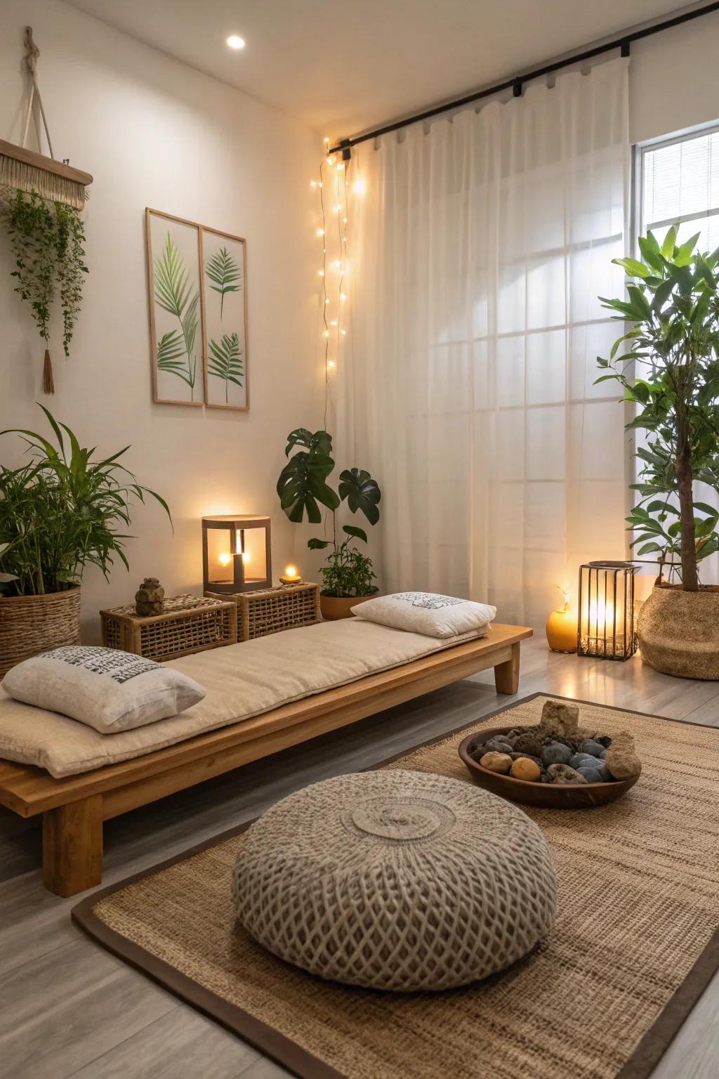 Pause and ponder: A peaceful area for mindfulness.