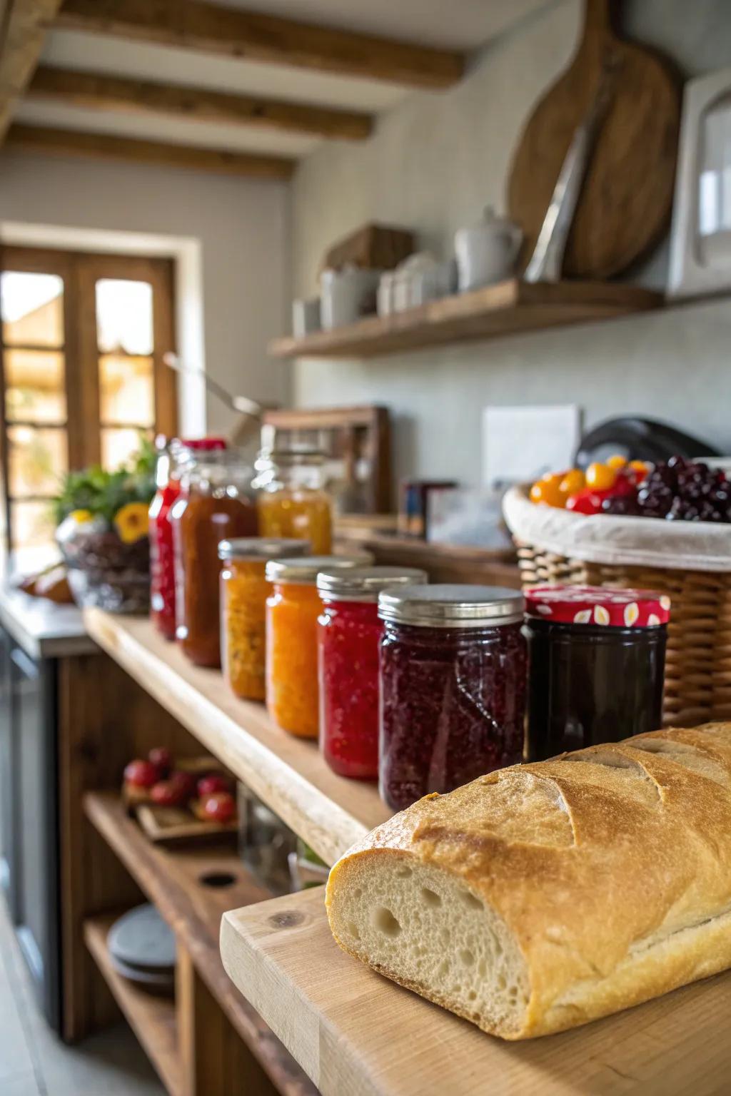 Artisanal jams and preserves for a taste of homemade goodness.