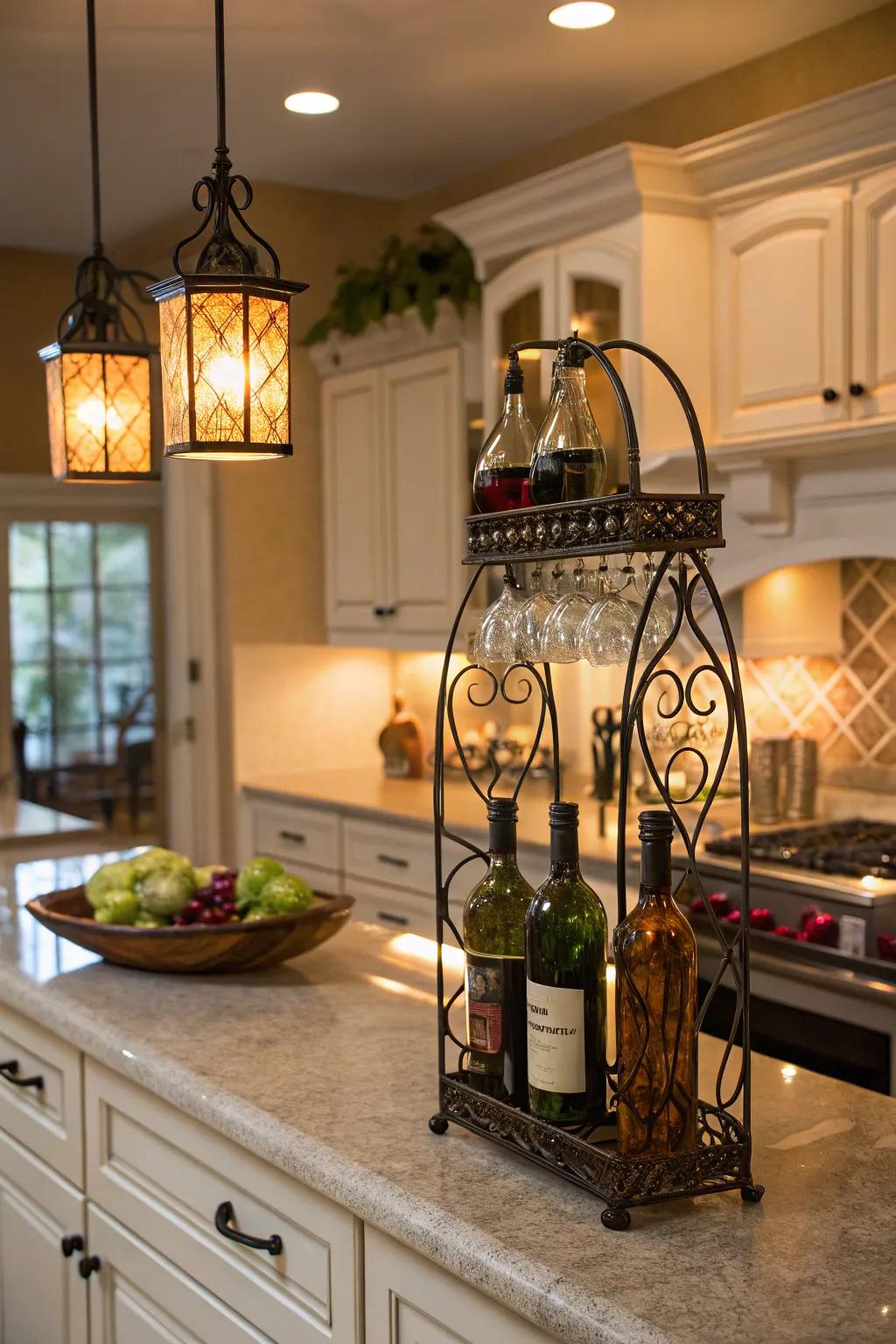 Turn your wine storage into a decorative display.