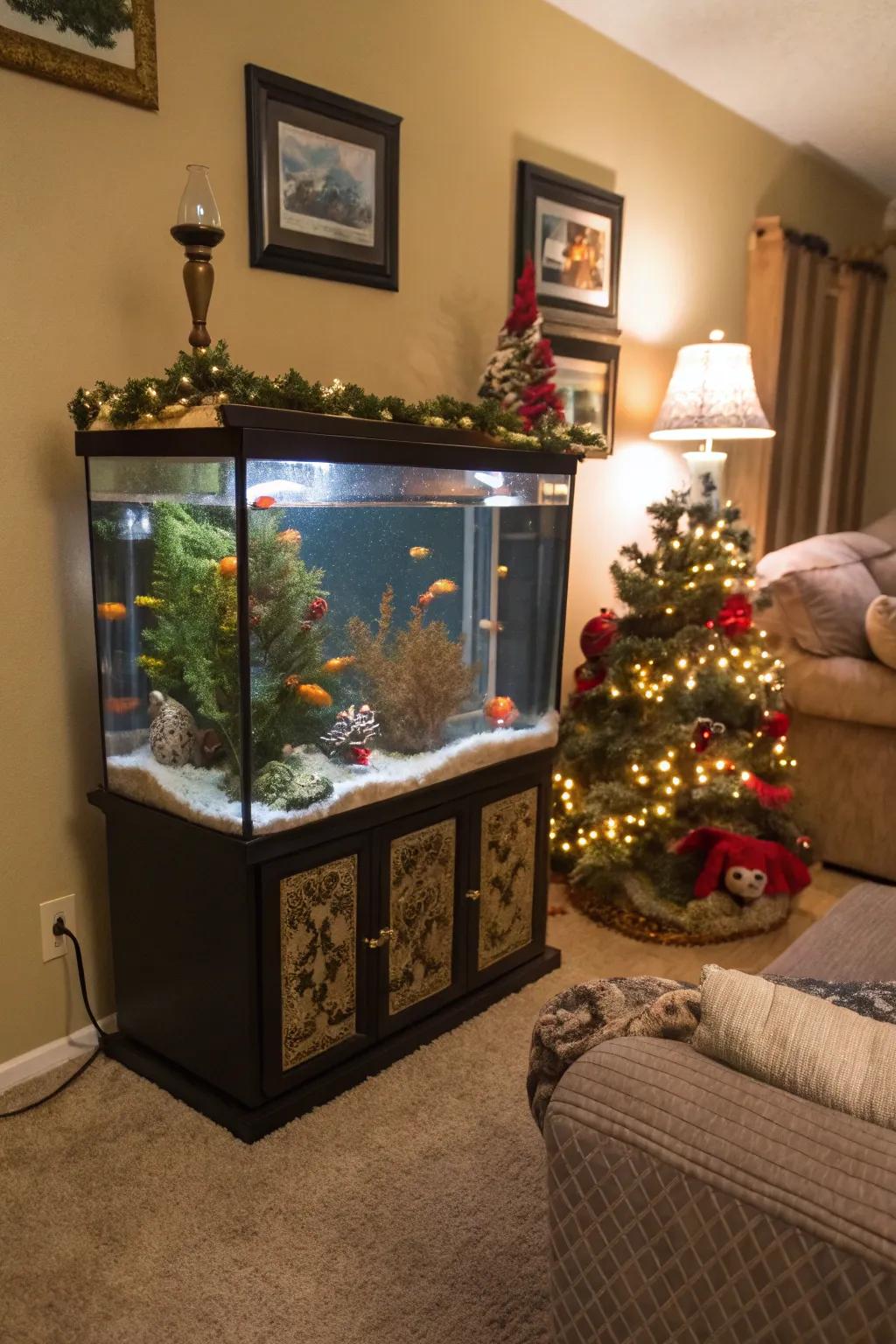 Period-specific aesthetic maintains your aquarium energetic and celebratory.
