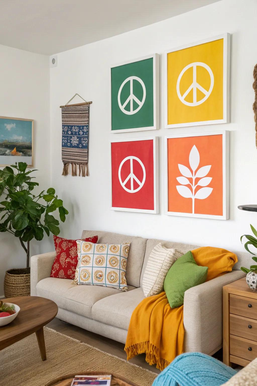 Bright backgrounds to emphasize your symbols