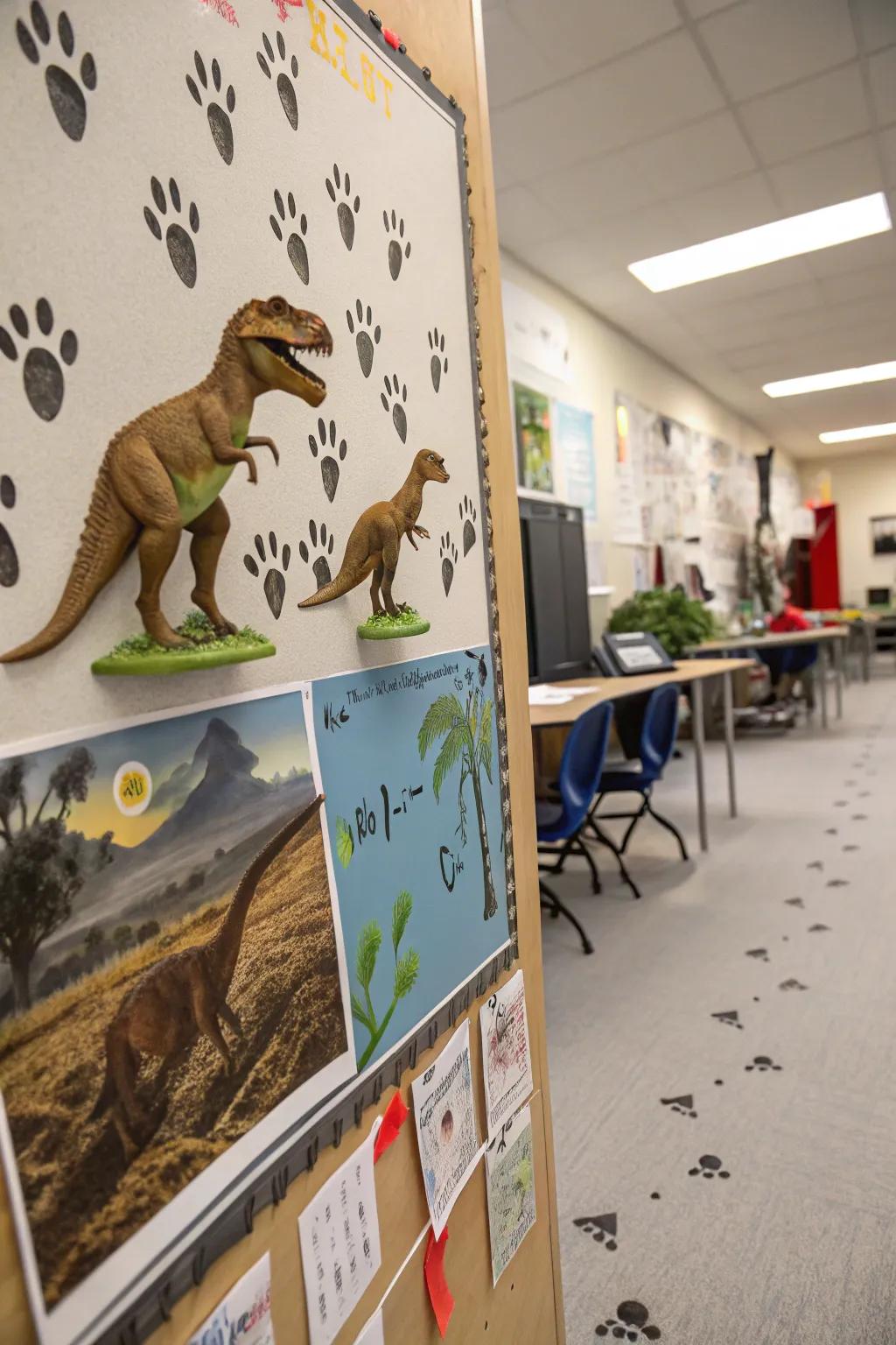 An adventurous reptile scene presenting ancient giants.