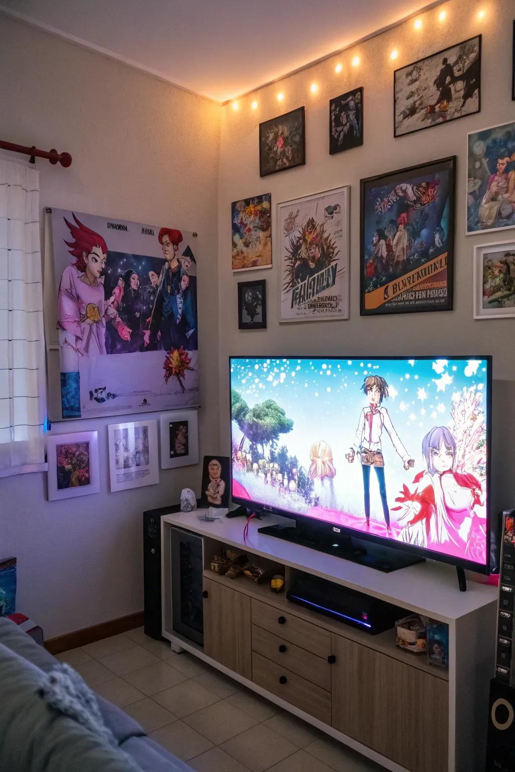 A dedicated viewing area elevates the animated viewing experience.