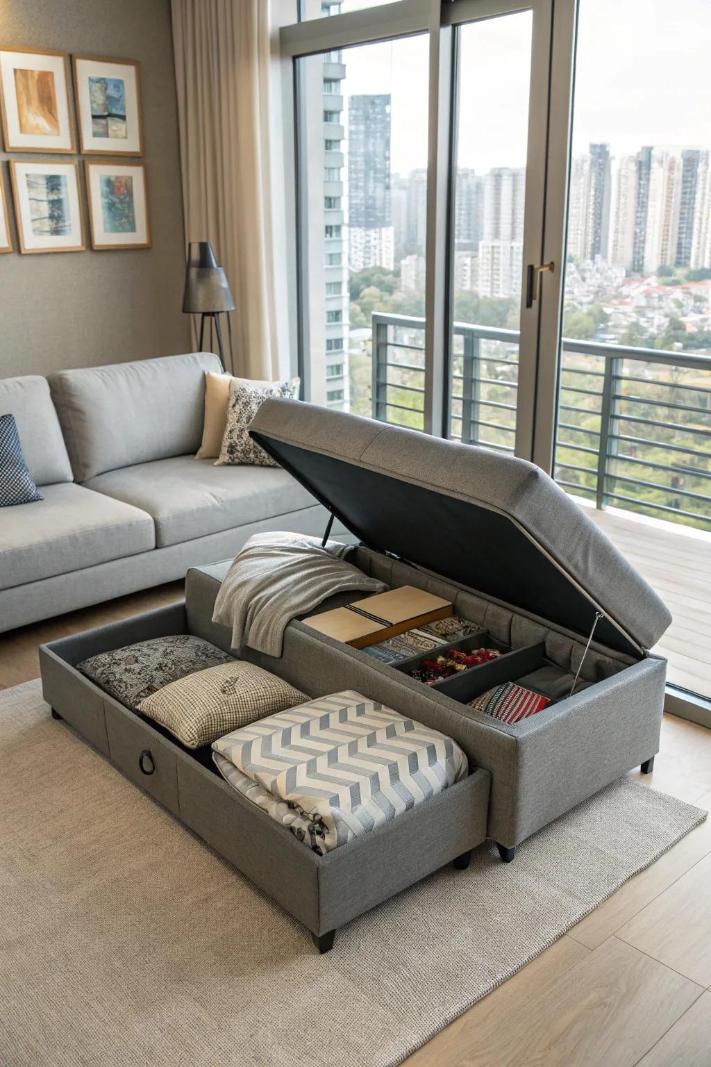 In small spaces, functional furniture optimizes utility.