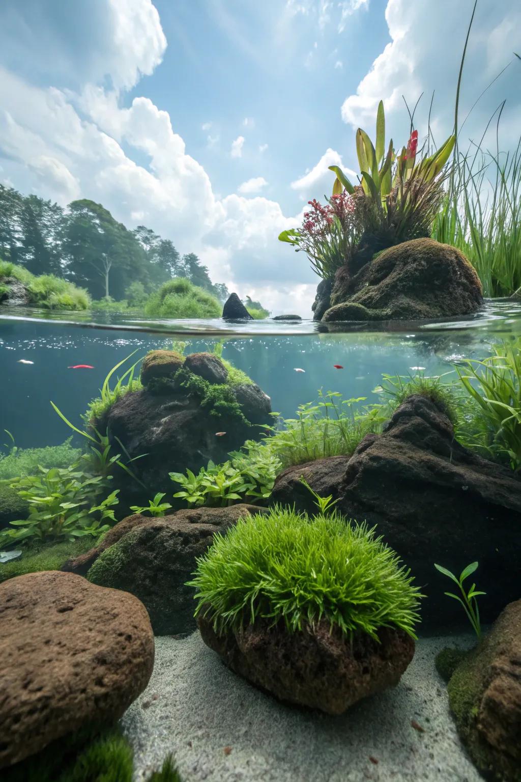 Bring a touch of whimsy with floating islands.