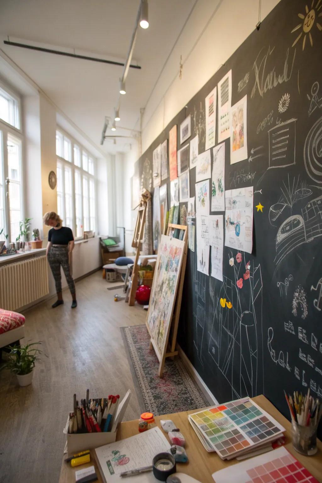 A wall of ideas and inspiration.