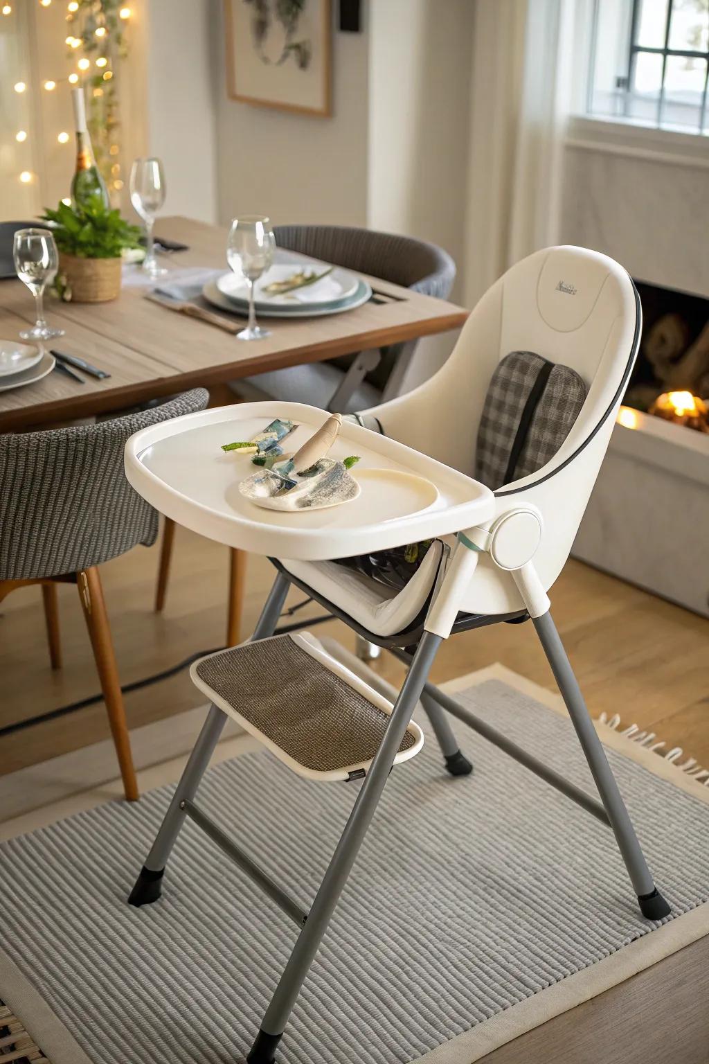 A meal seat designed for convenience and growth.