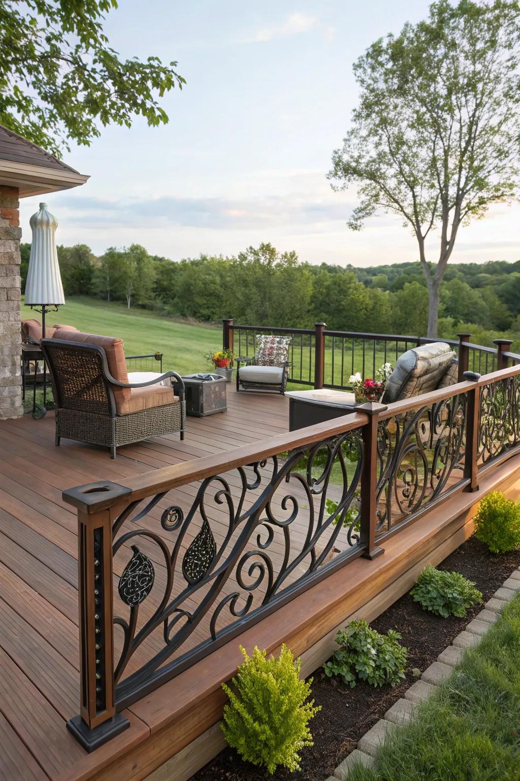 Inventive railings give your deck personality and flair.