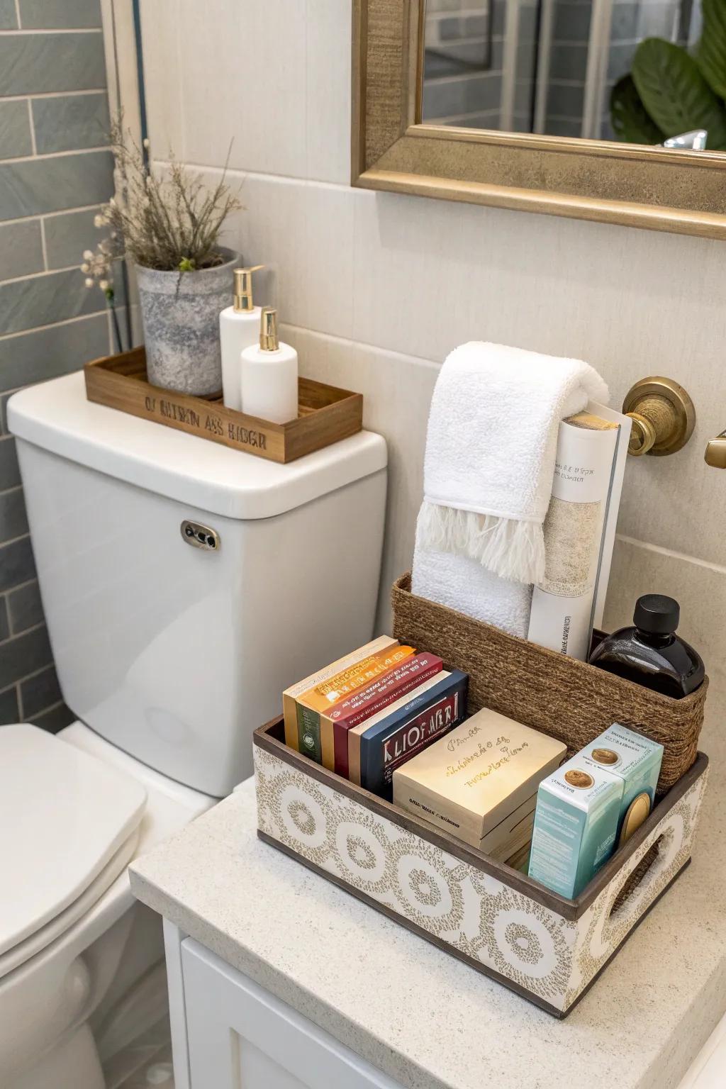 Functional and decorative items are elegantly combined.