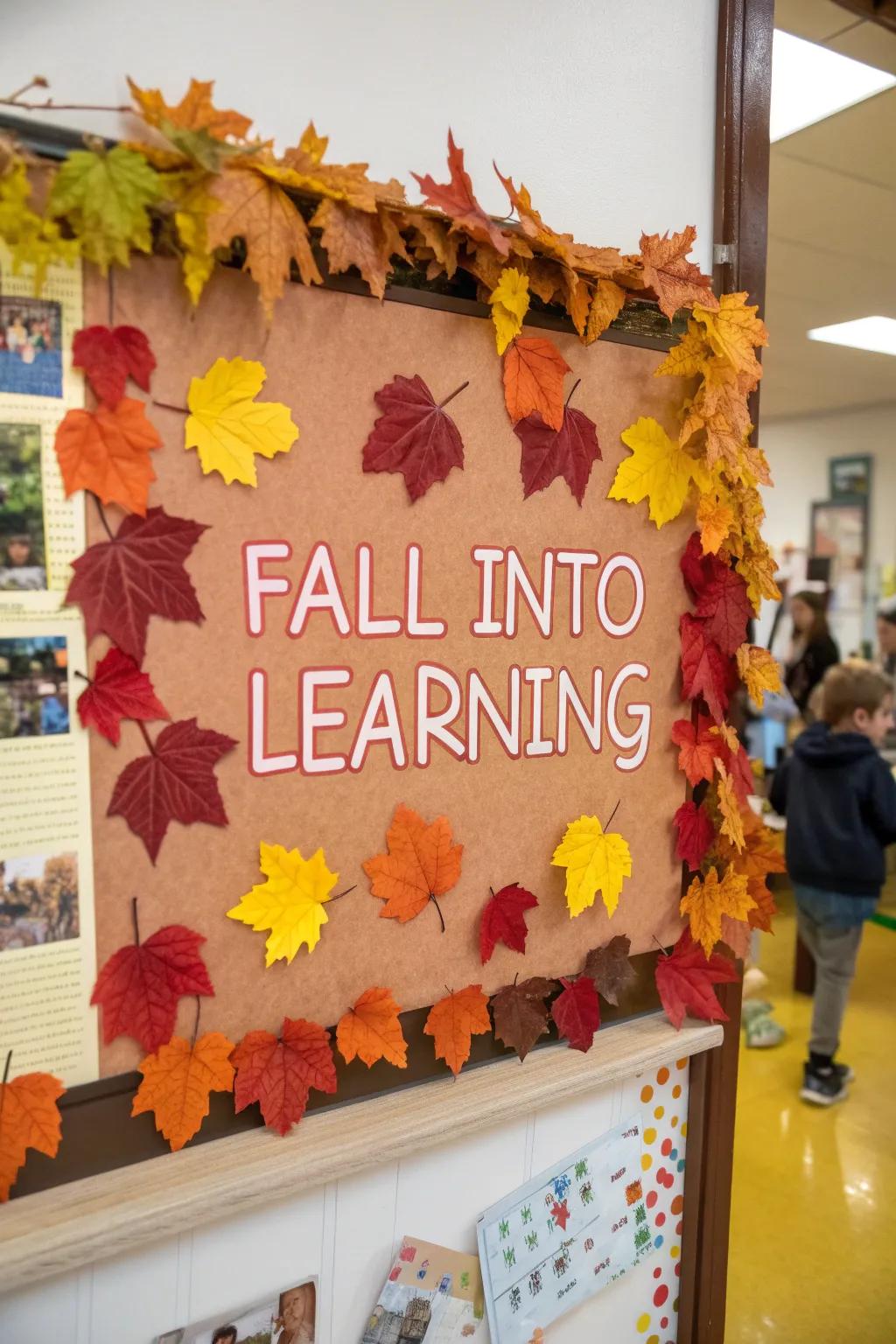 Create a dynamic bulletin board that reflects the changing seasons.