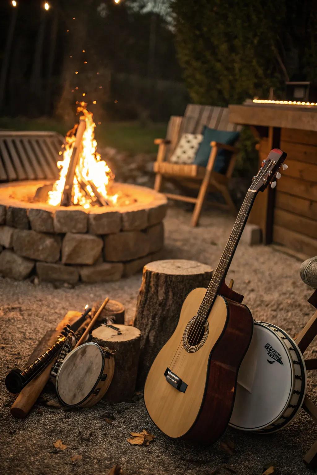 Foster creativity with an inviting music spot.
