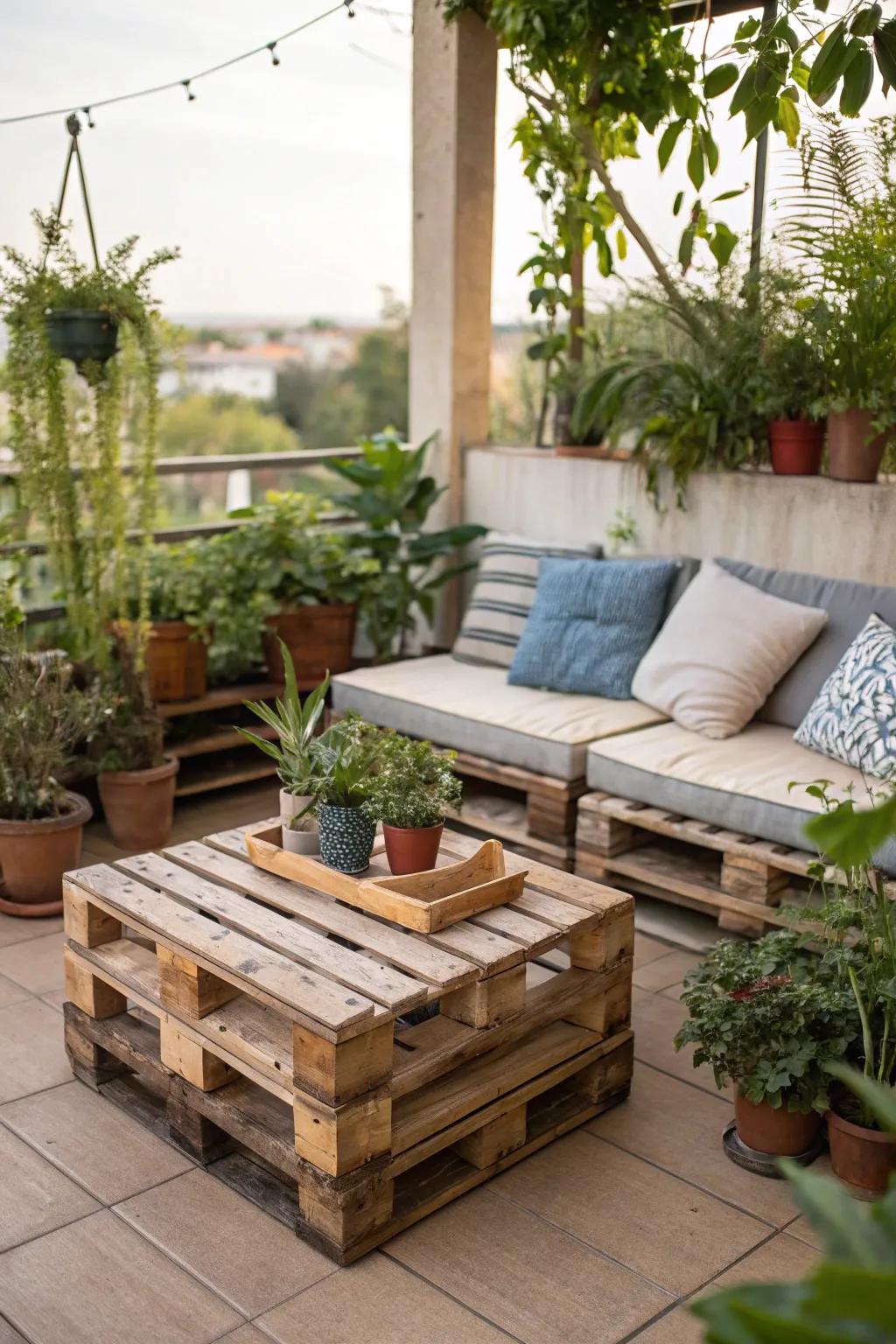 Upcycled furniture adds character and helps you save money.