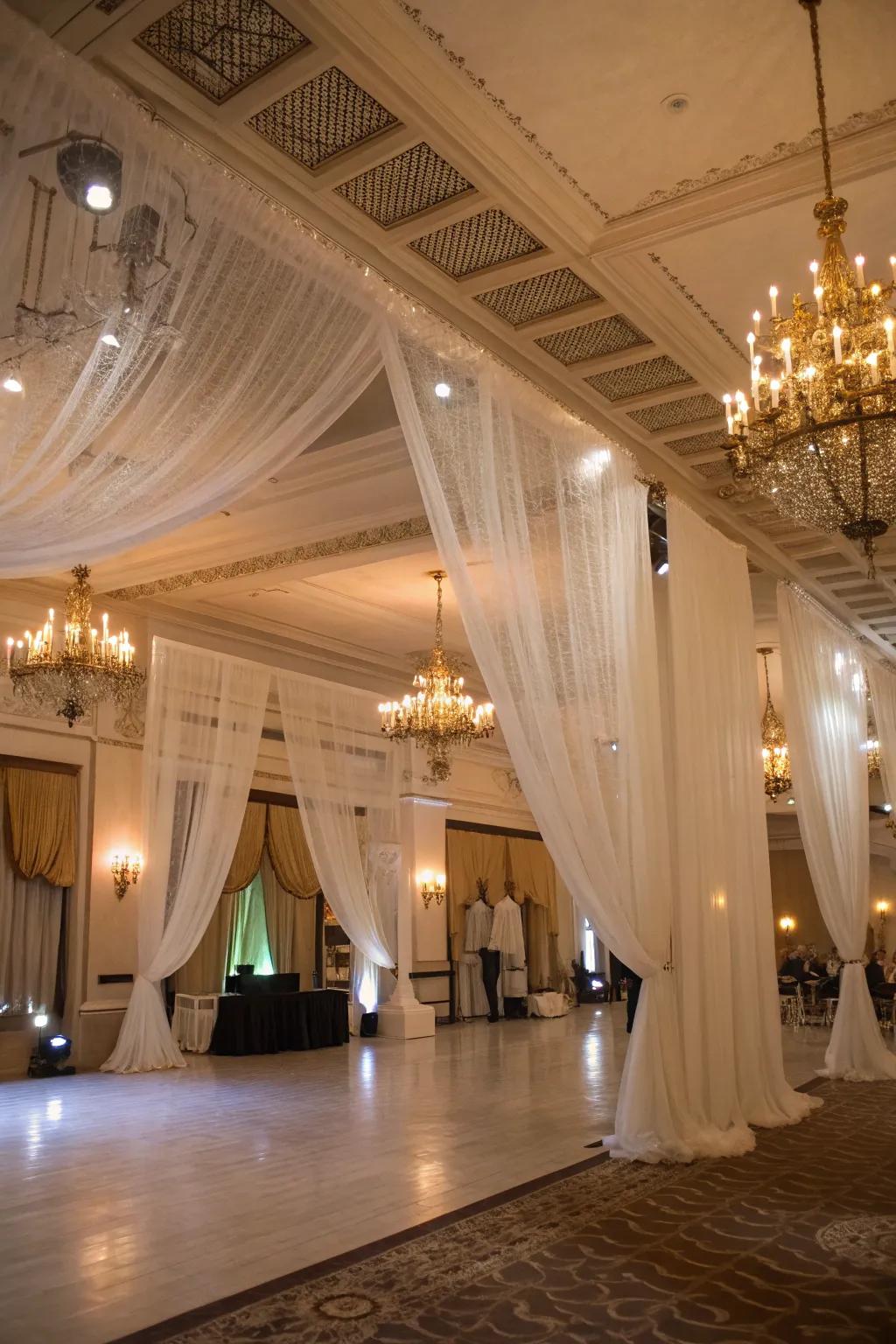 Change the room using unique fabric ornamentation.